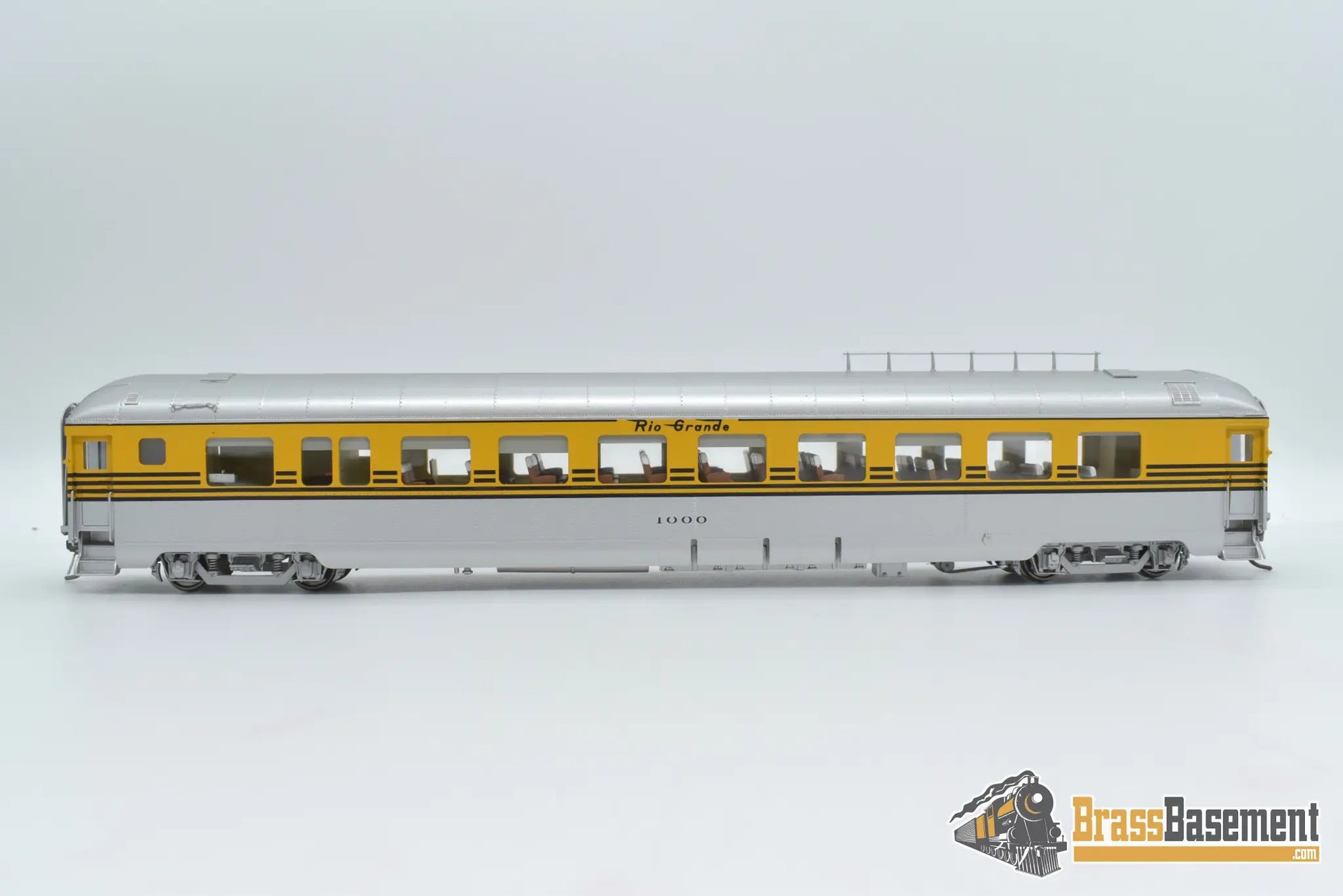 HO Brass DIV DP 1136 Denver & Rio Grande Western DRGW 1002 Prospector Coach - Grande Gold Passenger