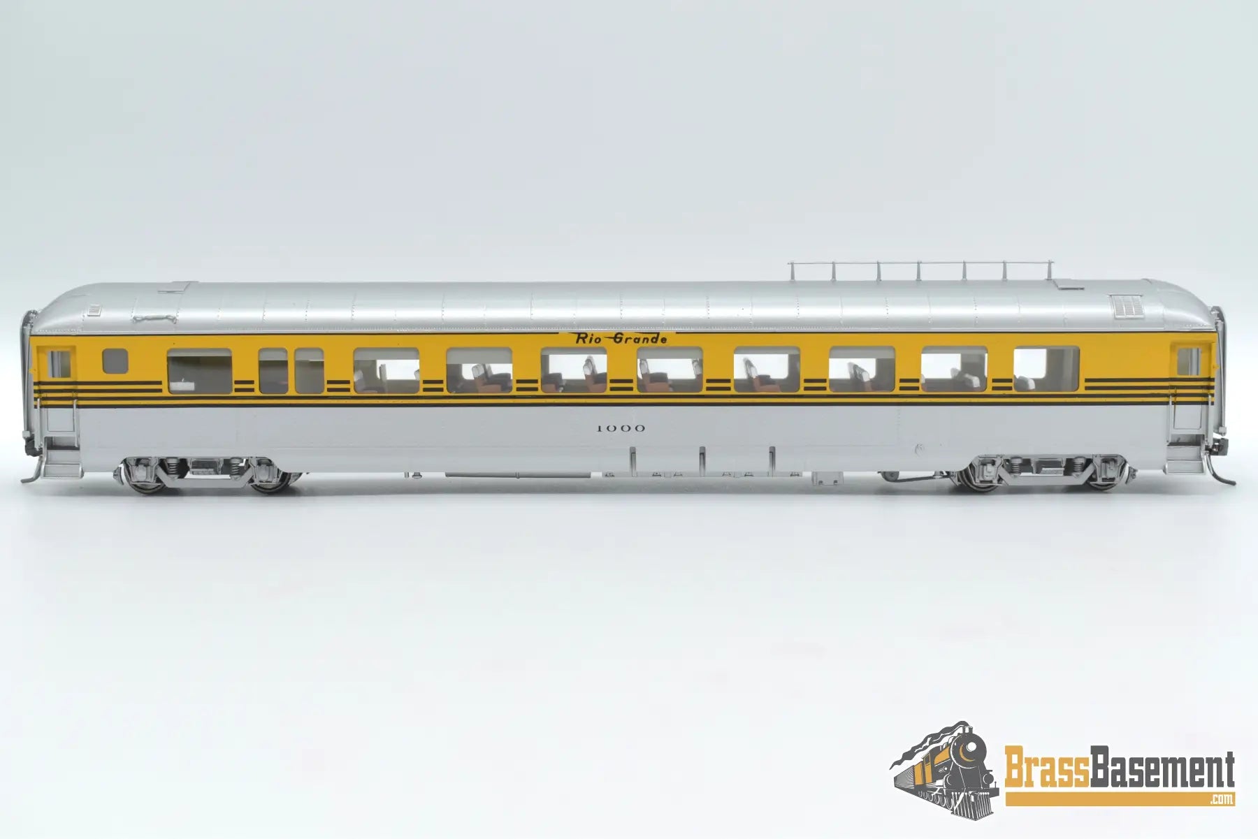 HO Brass DIV DP 1136 Denver & Rio Grande Western DRGW 1002 Prospector Coach - Grande Gold Passenger