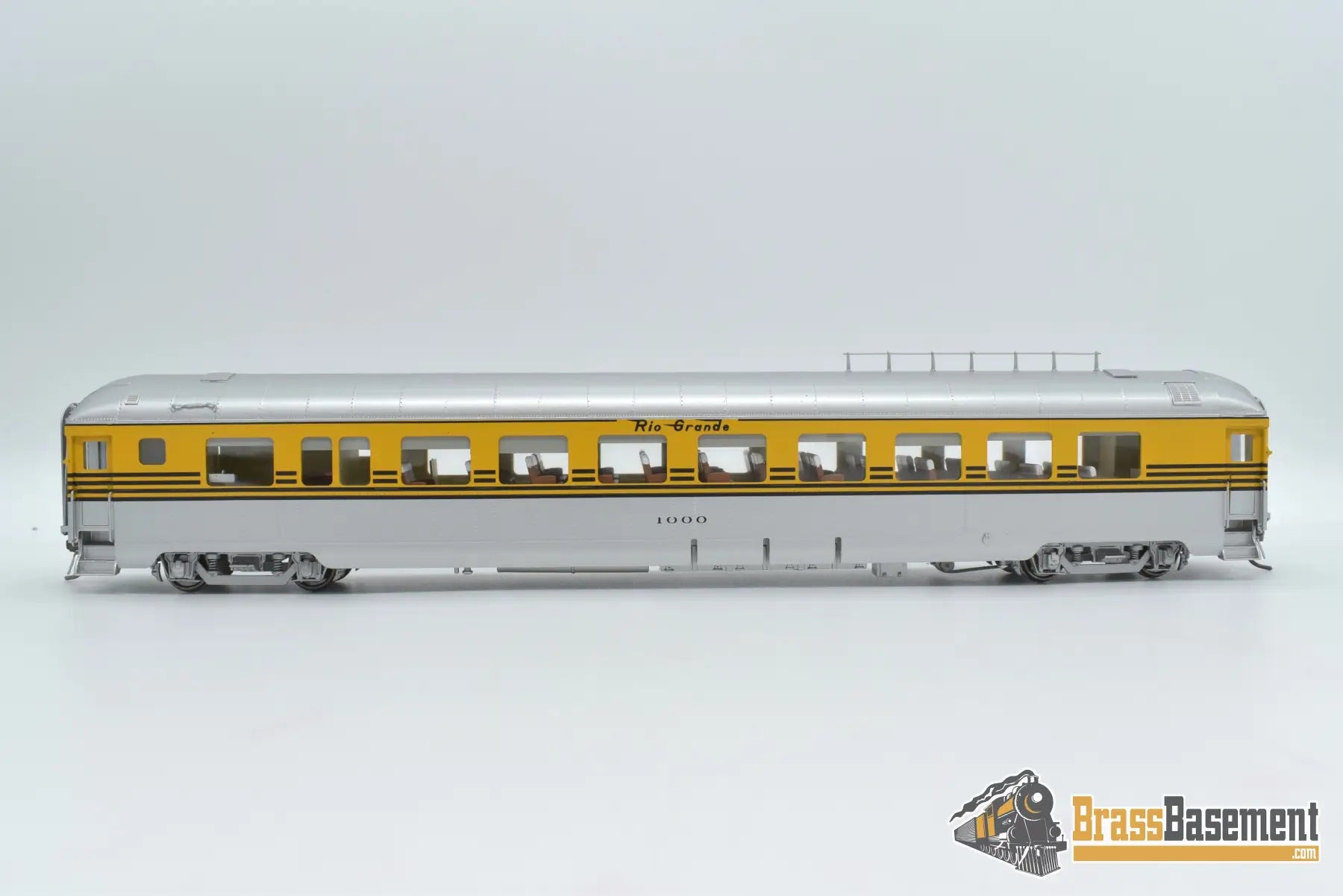 HO Brass DIV DP 1136 Denver & Rio Grande Western DRGW 1002 Prospector Coach - Grande Gold Passenger