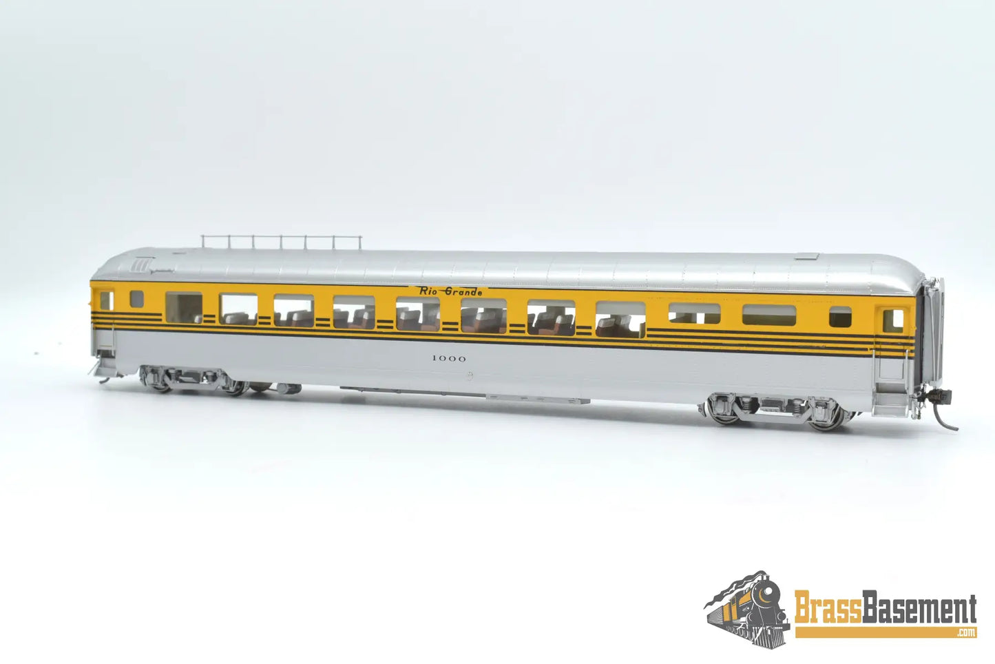 HO Brass DIV DP 1136 Denver & Rio Grande Western DRGW 1002 Prospector Coach - Grande Gold Passenger