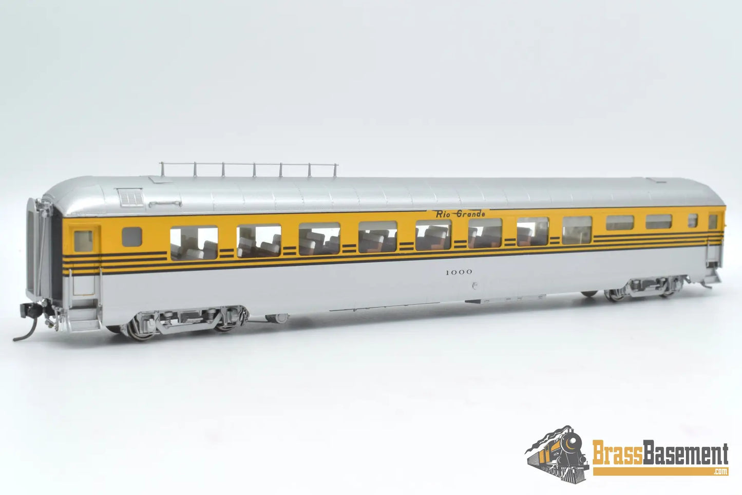 HO Brass DIV DP 1136 Denver & Rio Grande Western DRGW 1002 Prospector Coach - Grande Gold Passenger