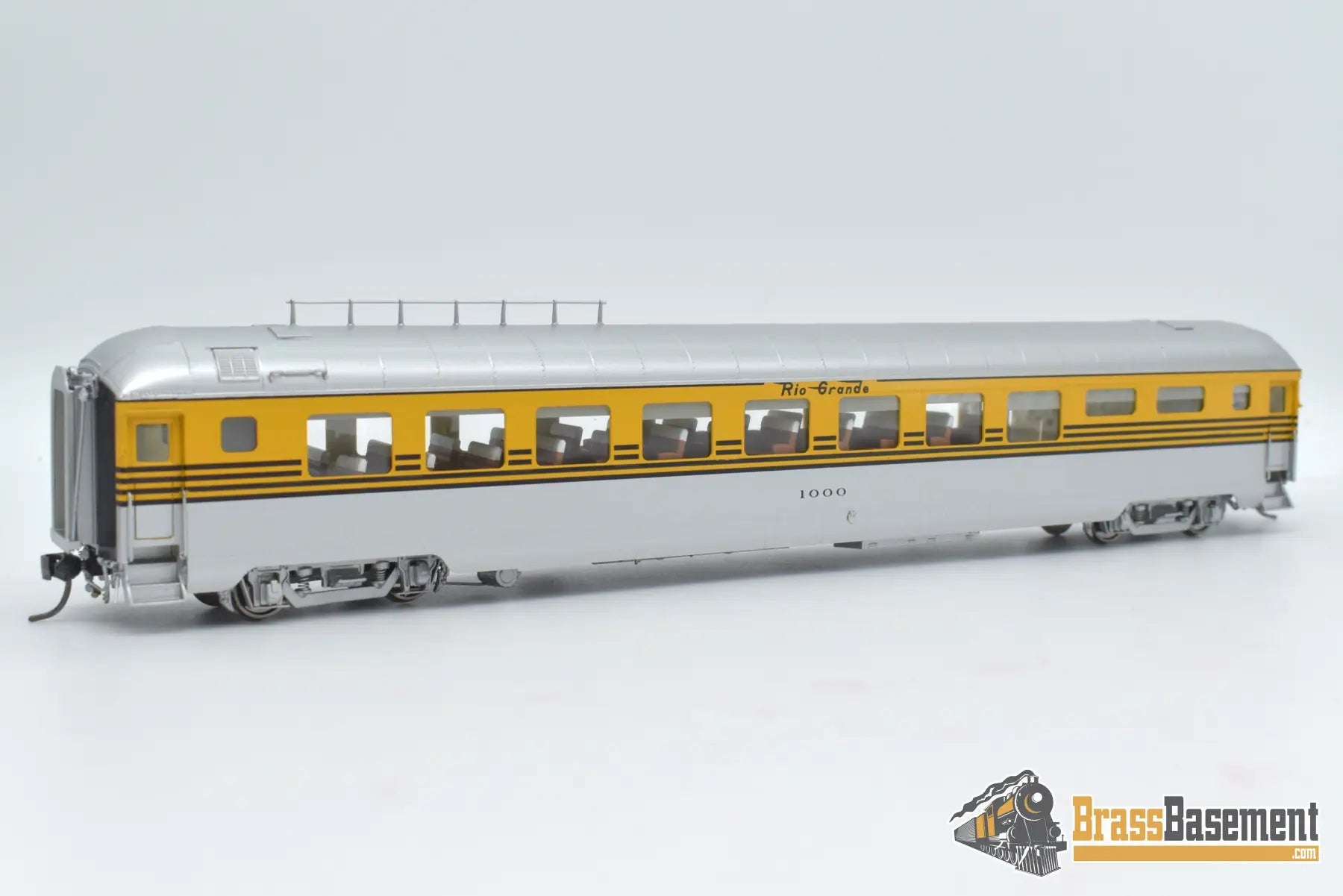 HO Brass DIV DP 1136 Denver & Rio Grande Western DRGW 1002 Prospector Coach - Grande Gold Passenger