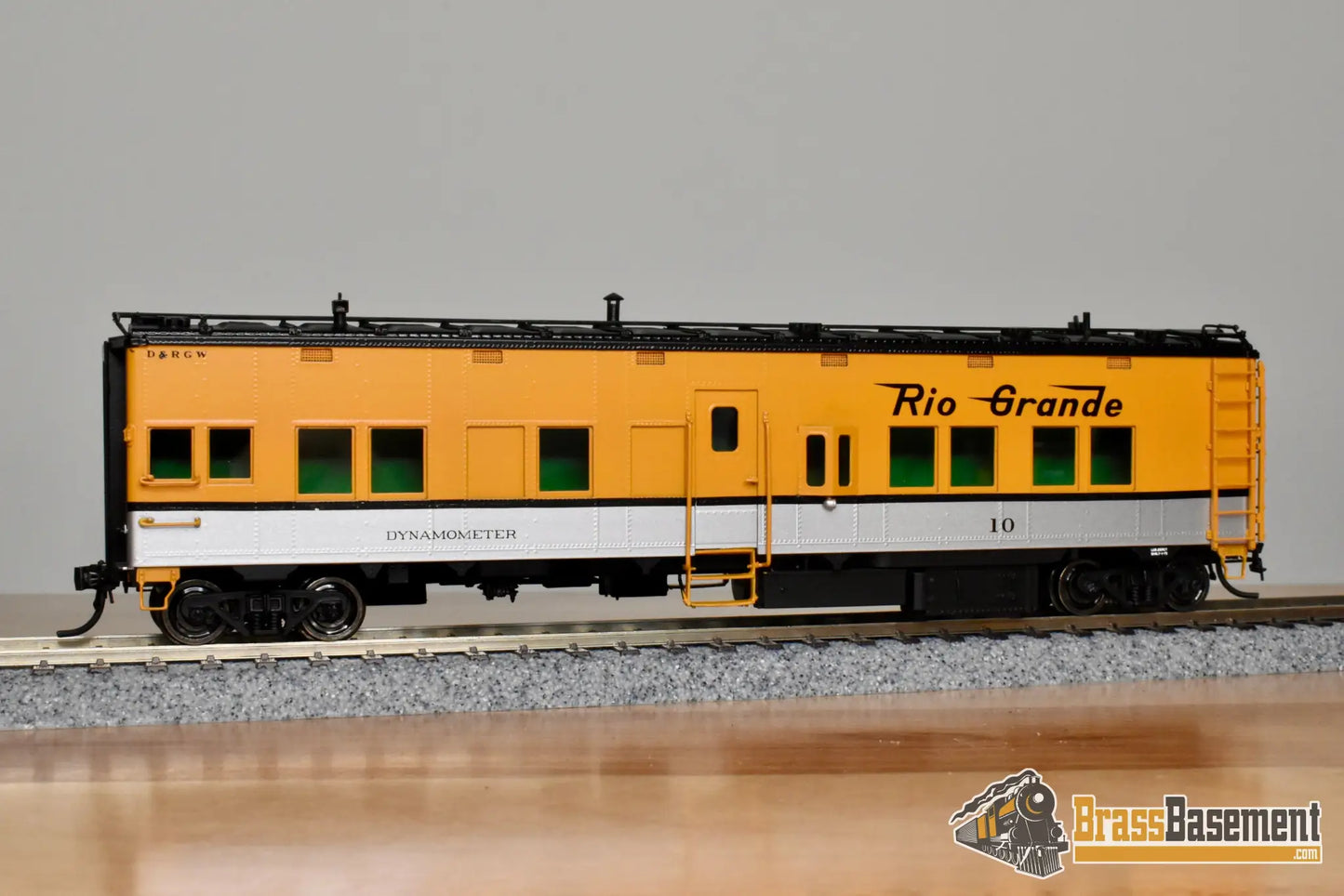 HO Brass DIV DP 5209 Denver & Rio Grande Western DRGW Dynamometer Car #10 2005 Run Rendezvous Passenger