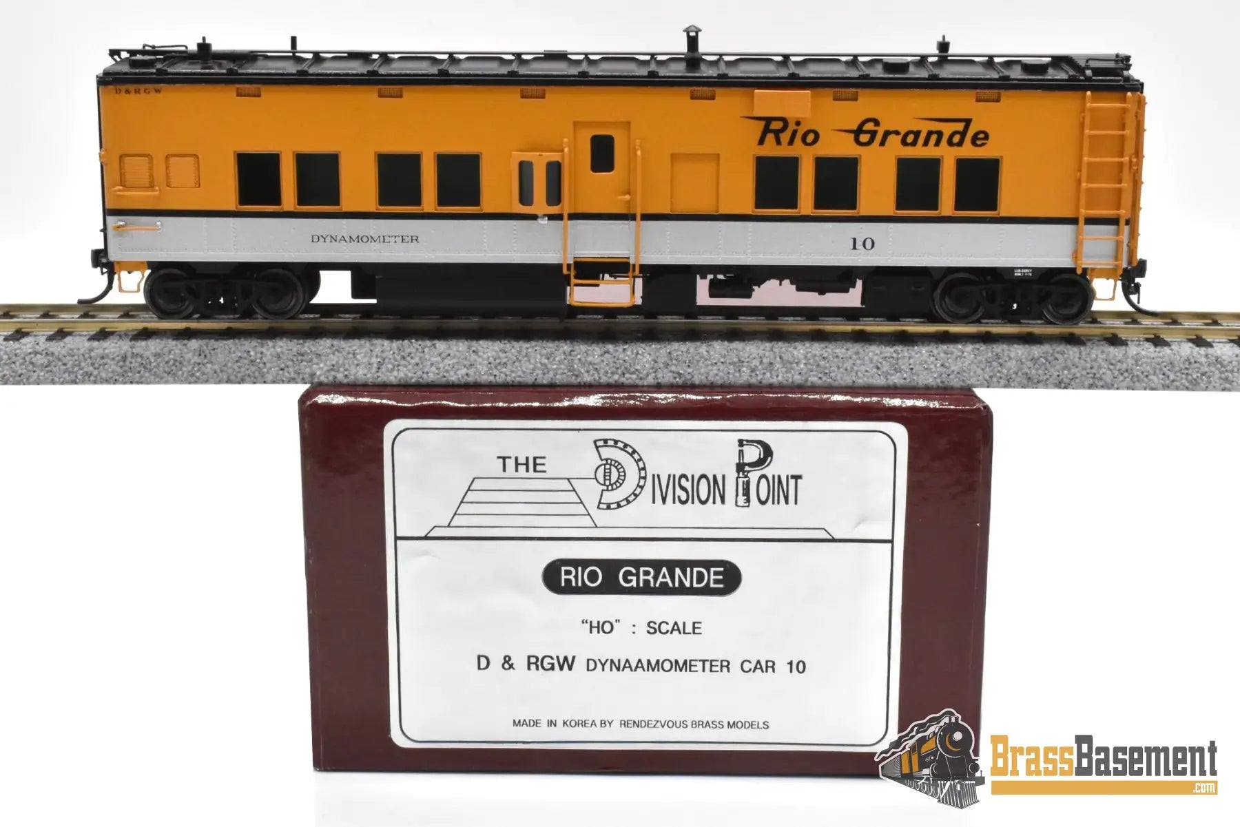 HO Brass DIV DP 5209 Denver & Rio Grande Western DRGW Dynamometer Car #10 2005 Run Rendezvous Passenger
