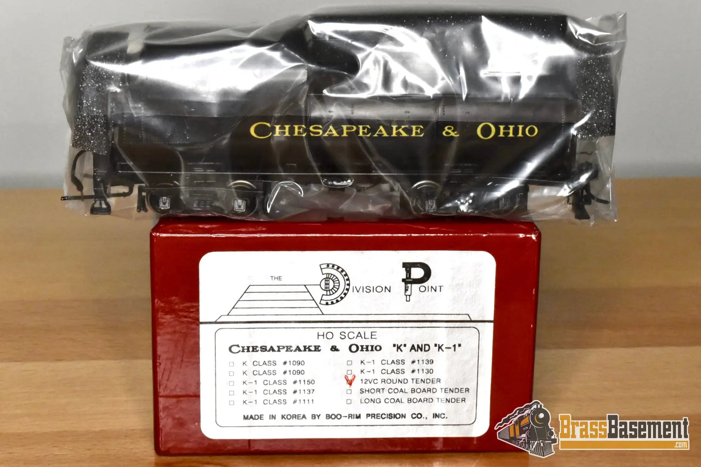 HO Brass DIV DP Chesapeake & Ohio C&O 12VC Tender Only F/P MINT Steam