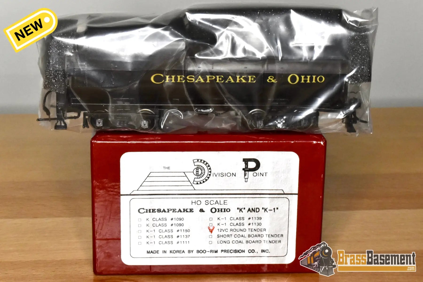 HO Brass DIV DP Chesapeake & Ohio C&O 12VC Tender Only F/P MINT Steam