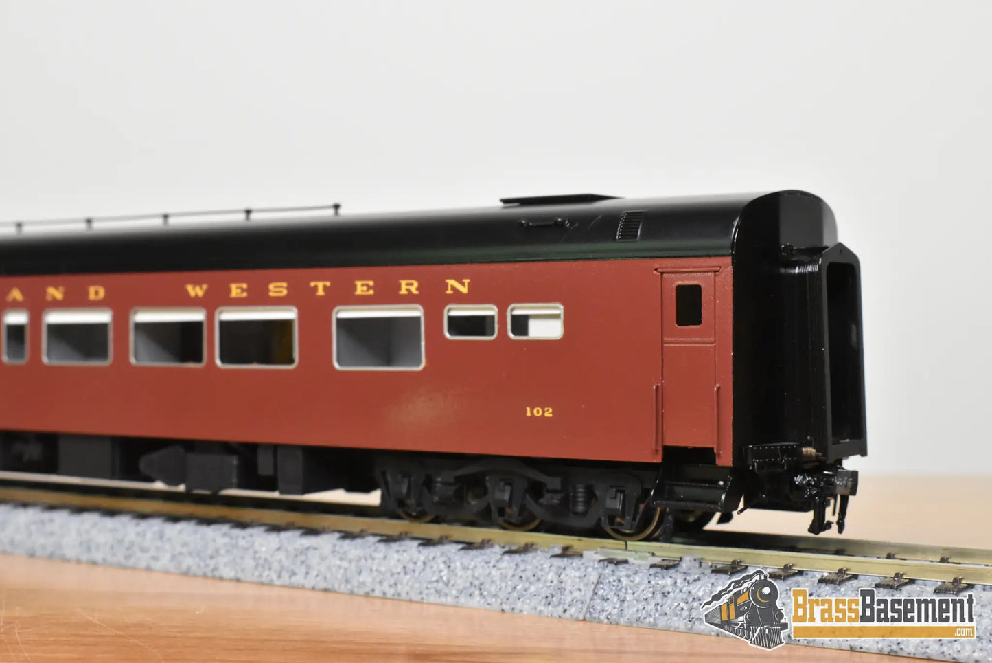 HO Brass - DIV N&W Norfolk & Western Business Car #102 FP Maroon - Mint - Passenger