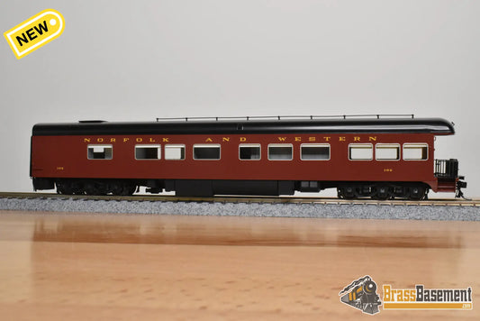 HO Brass - DIV N&W Norfolk & Western Business Car #102 FP Maroon - Mint - Passenger
