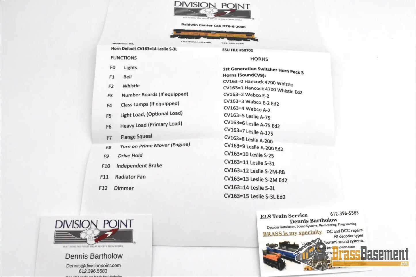 HO Brass - Division Point Demonstrator ’Blue Bird’ BALDWIN Center Cab - NEW DCC/Sound Diesel