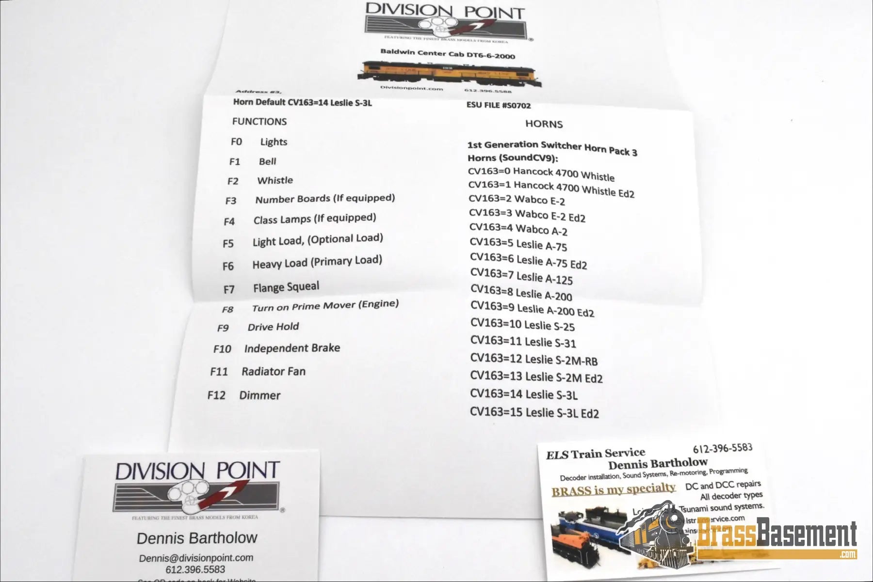 HO Brass - Division Point Demonstrator ’Blue Bird’ BALDWIN Center Cab - NEW DCC/Sound Diesel