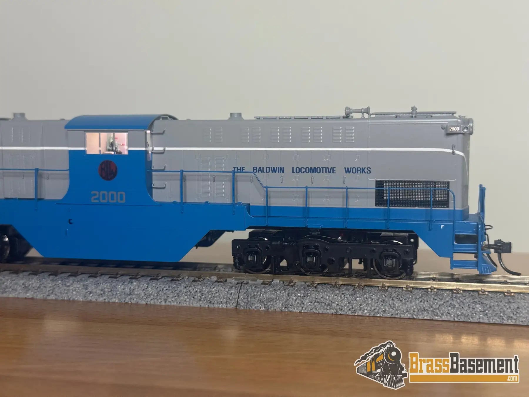HO Brass - Division Point Demonstrator ’Blue Bird’ BALDWIN Center Cab - NEW DCC/Sound Diesel