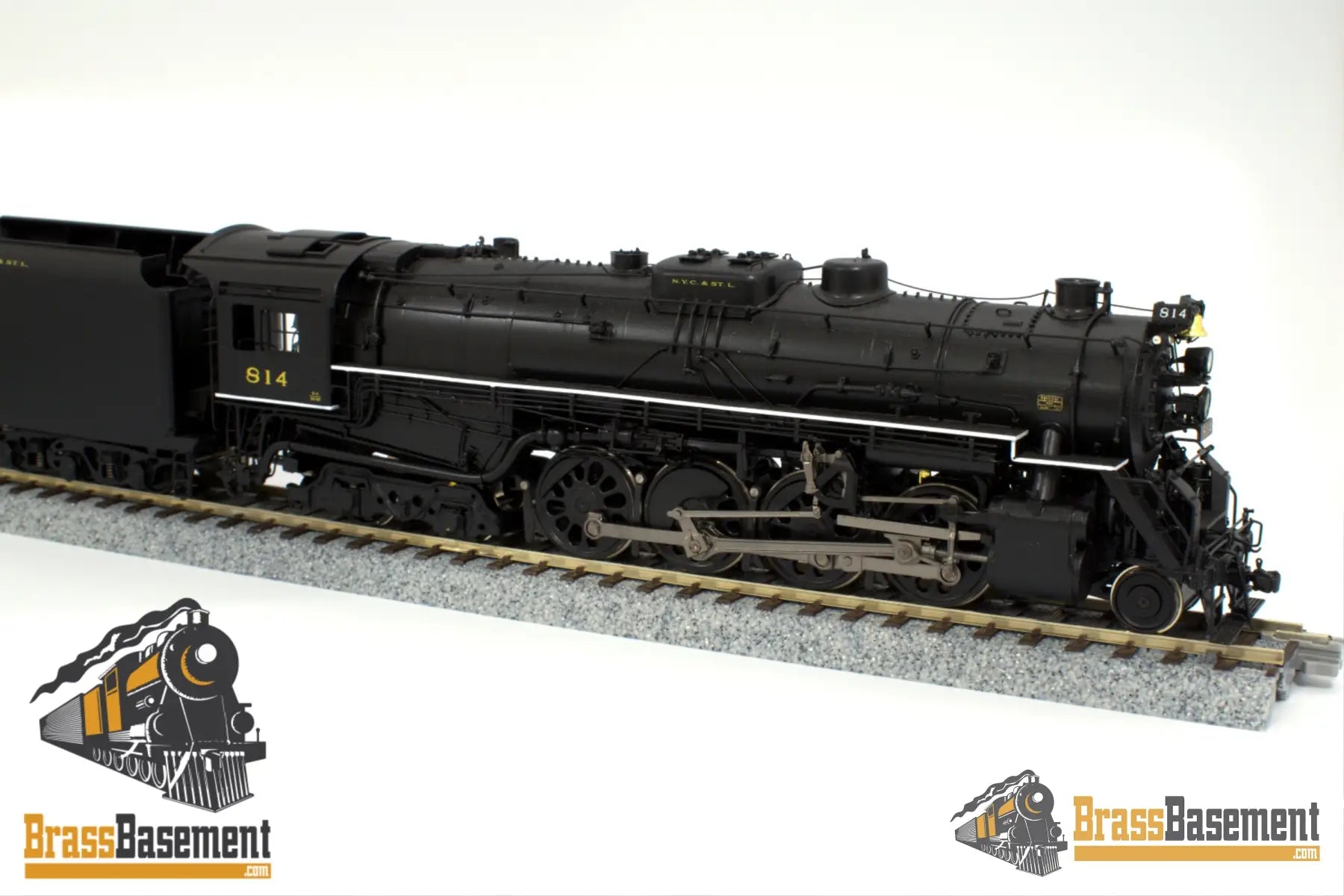 Ho Brass - Division Point Nkp Nickel Plate Berkshire 2 - 8 - 4 #814 S - 4 Mint Steam