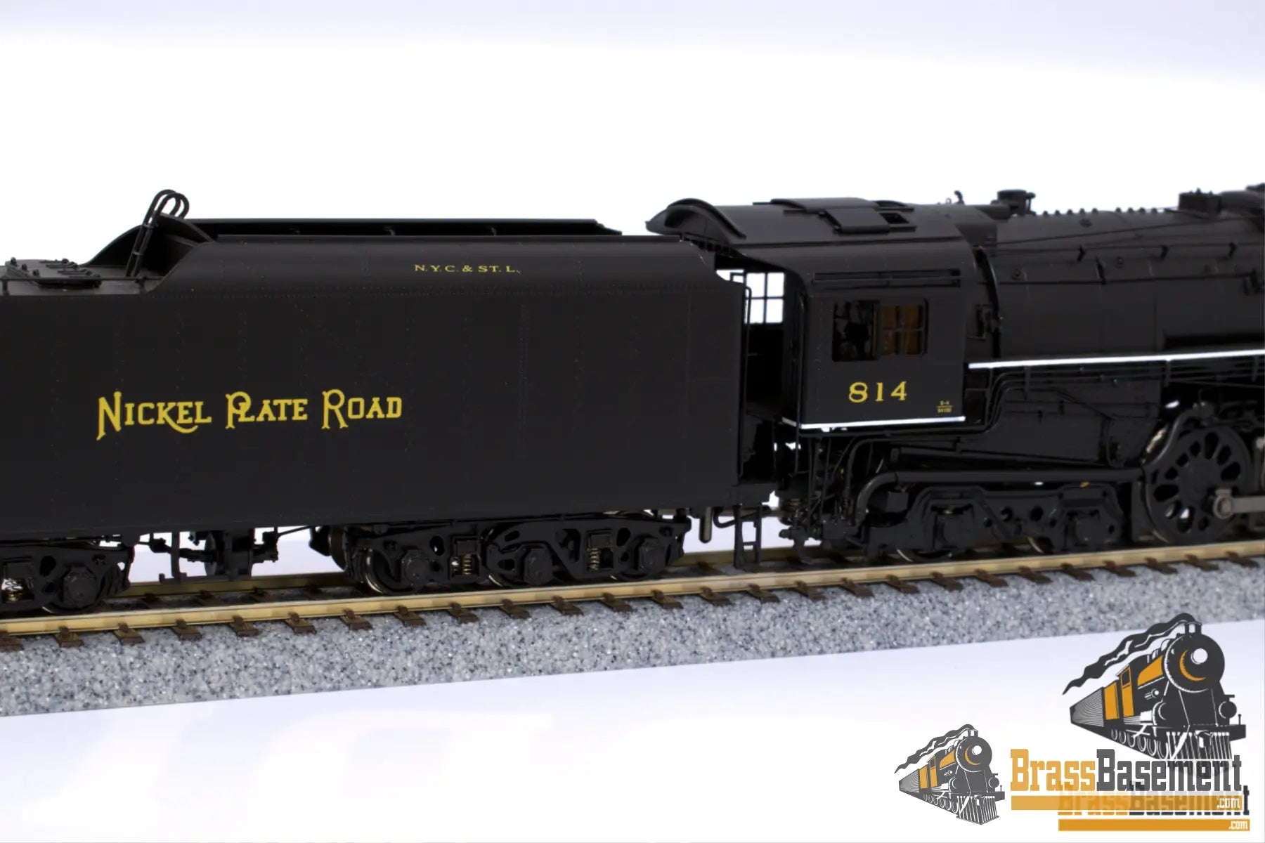 Ho Brass - Division Point Nkp Nickel Plate Berkshire 2 - 8 - 4 #814 S - 4 Mint Steam