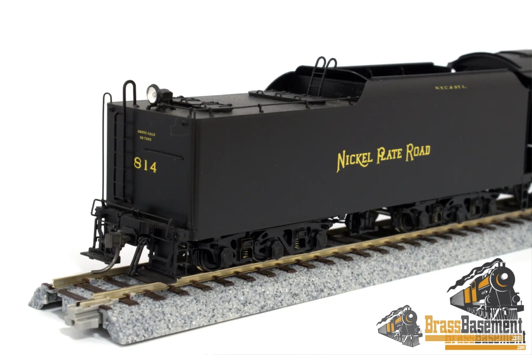 Ho Brass - Division Point Nkp Nickel Plate Berkshire 2 - 8 - 4 #814 S - 4 Mint Steam