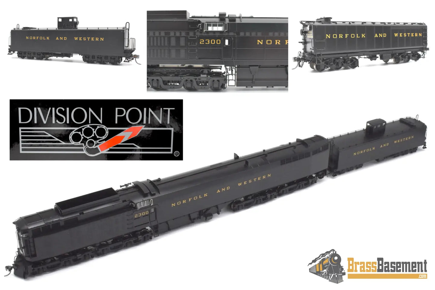 Ho Brass - Division Point Norfolk And Western N&W Jawn Henry Steam-Turbine F/P Boo-Rim Turbine