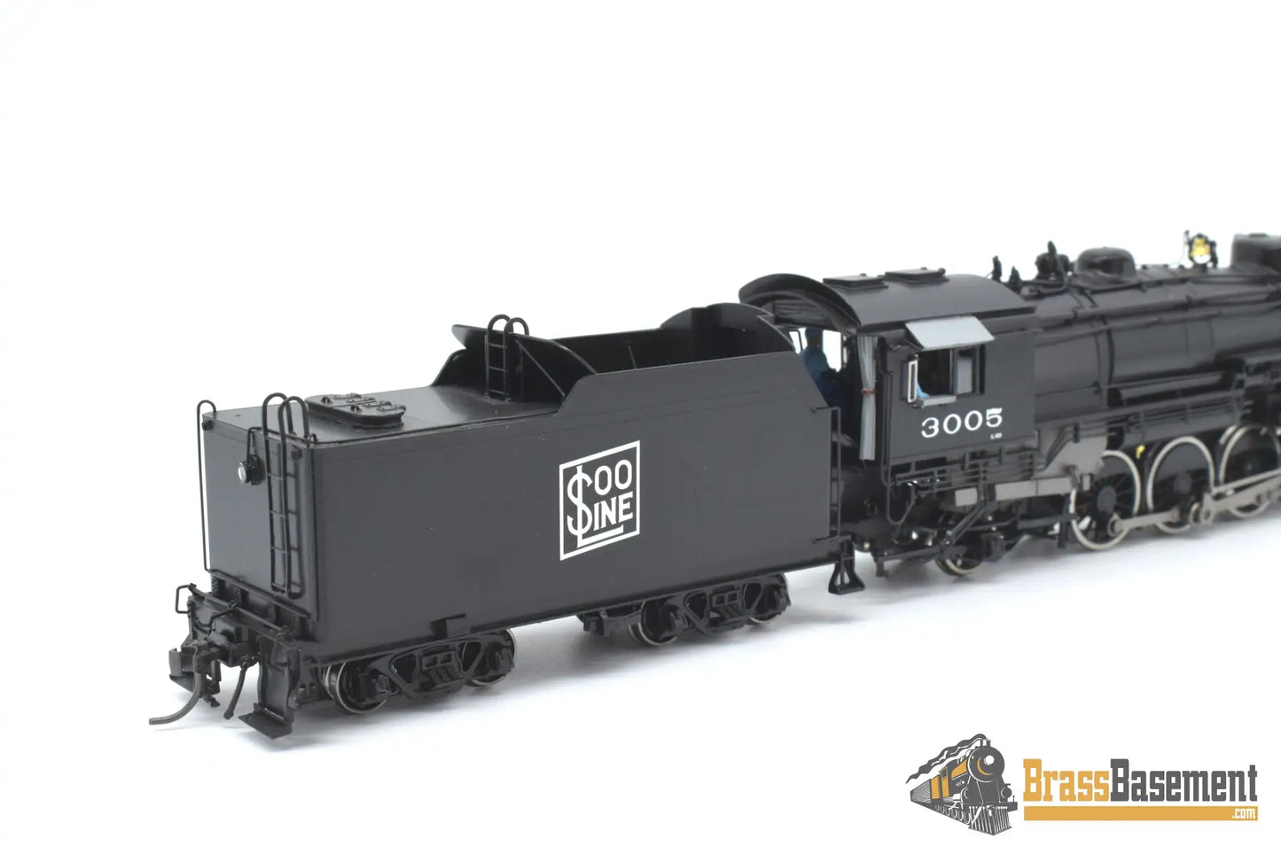 Ho Brass - Division Point Soo Line L - 20 #3005 2 - 8 - 2 Mikado Factory Paint Steam