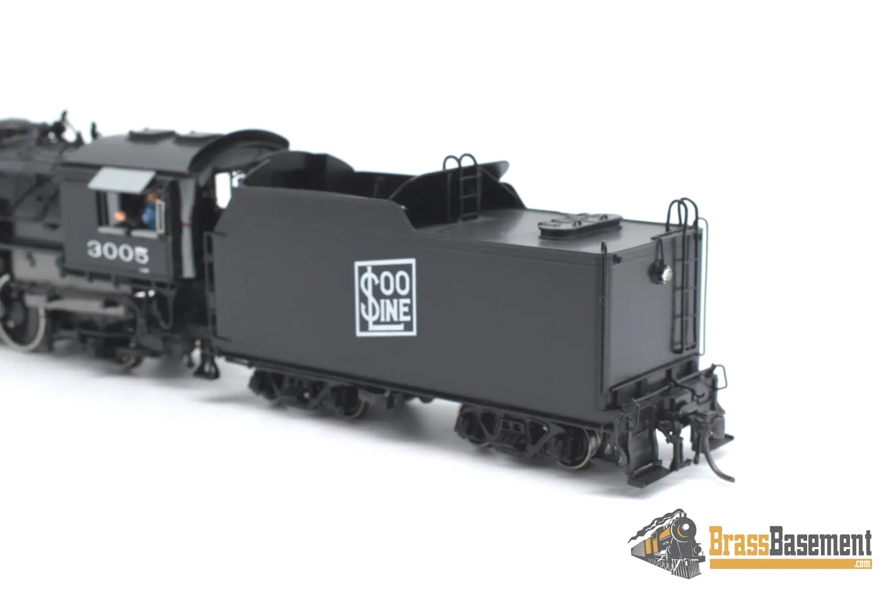 Ho Brass - Division Point Soo Line L - 20 #3005 2 - 8 - 2 Mikado Factory Paint Steam