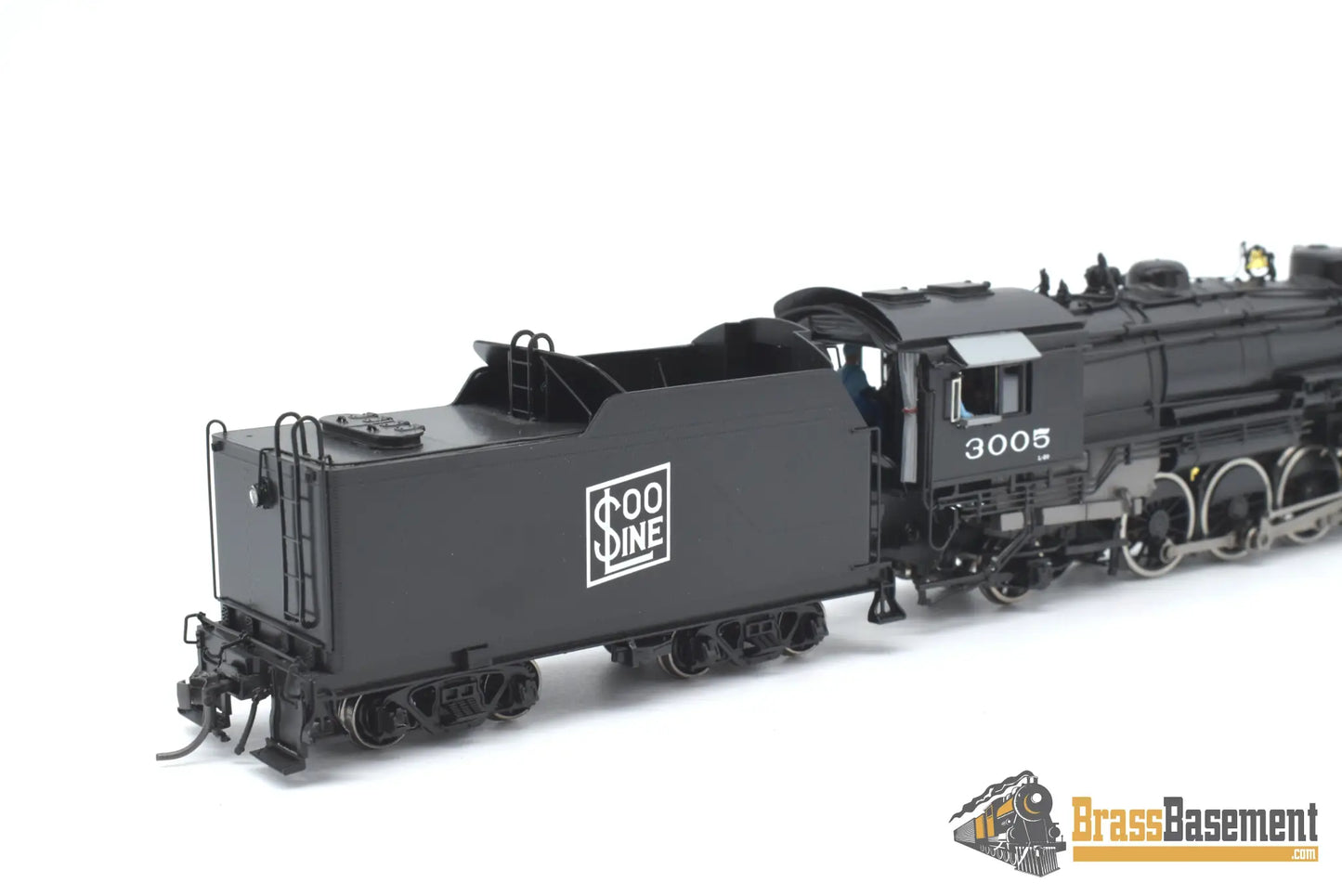 Ho Brass - Division Point Soo Line L - 20 #3005 2 - 8 - 2 Mikado Factory Paint Steam