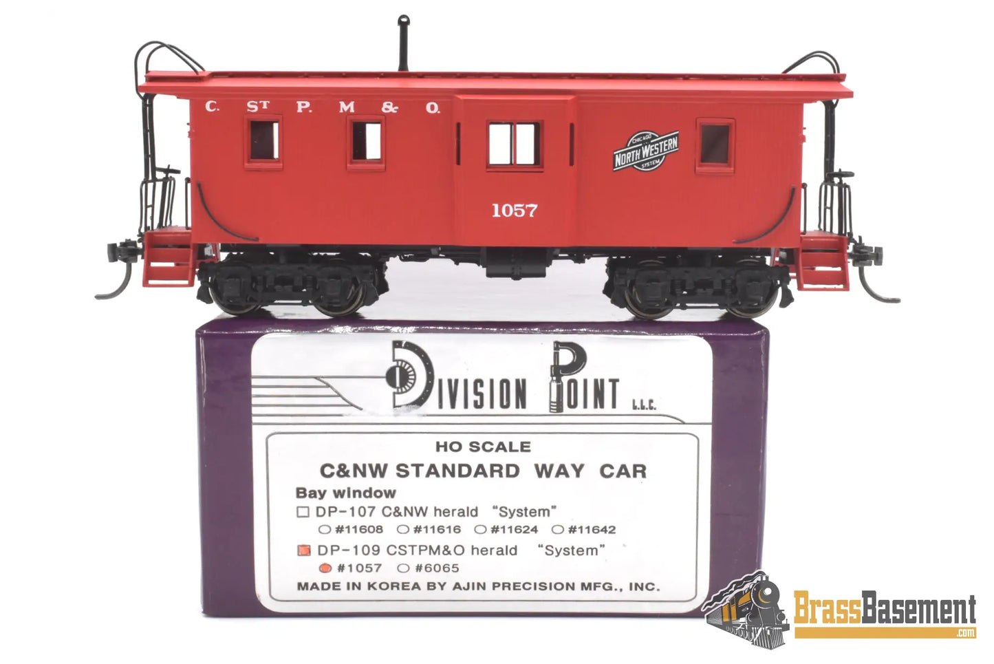 Ho Brass - Dp-109 Division Point Chicago & Northwestern C&Nw Bay-Window Caboose Cstpm&O System