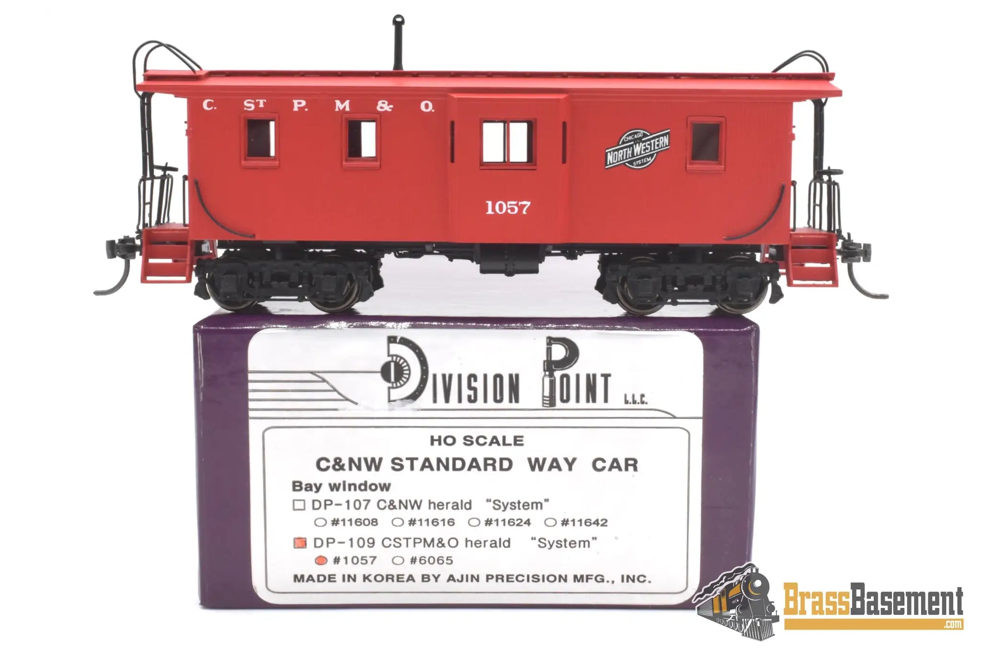 Ho Brass - Dp-109 Division Point Chicago & Northwestern C&Nw Bay-Window Caboose Cstpm&O System