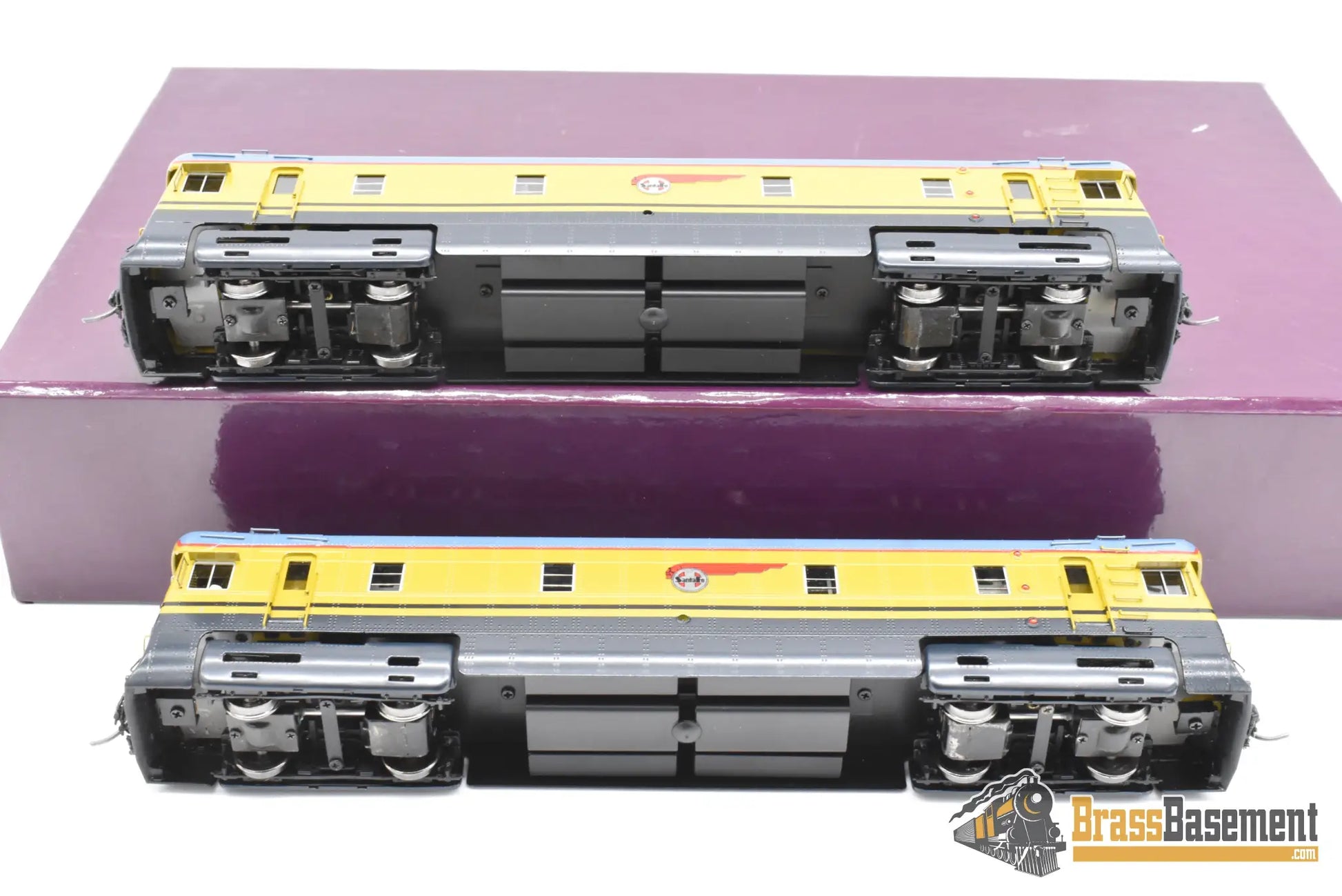 HO Brass - DP-3004 Division Point ATSF Santa Fe ’Amos & Andy’ 1A 1B - Golden Olive FP Ajin Diesel