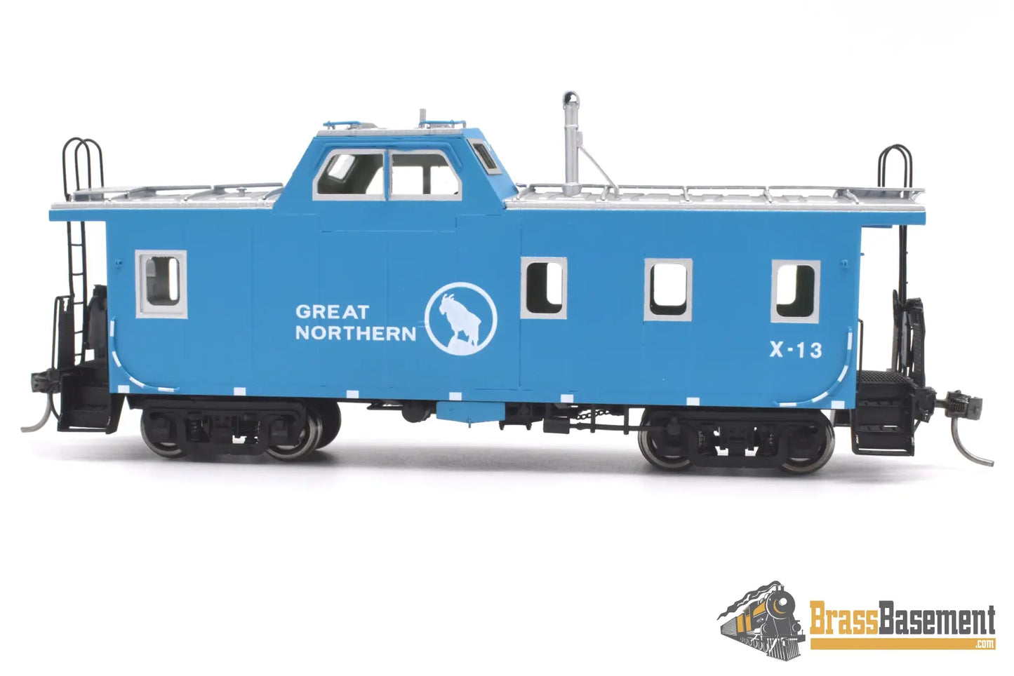 Ho Brass - Dp - 4381.20 Division Point Great Northern Gn X13 Streamlined Caboose Big Sky Blue New