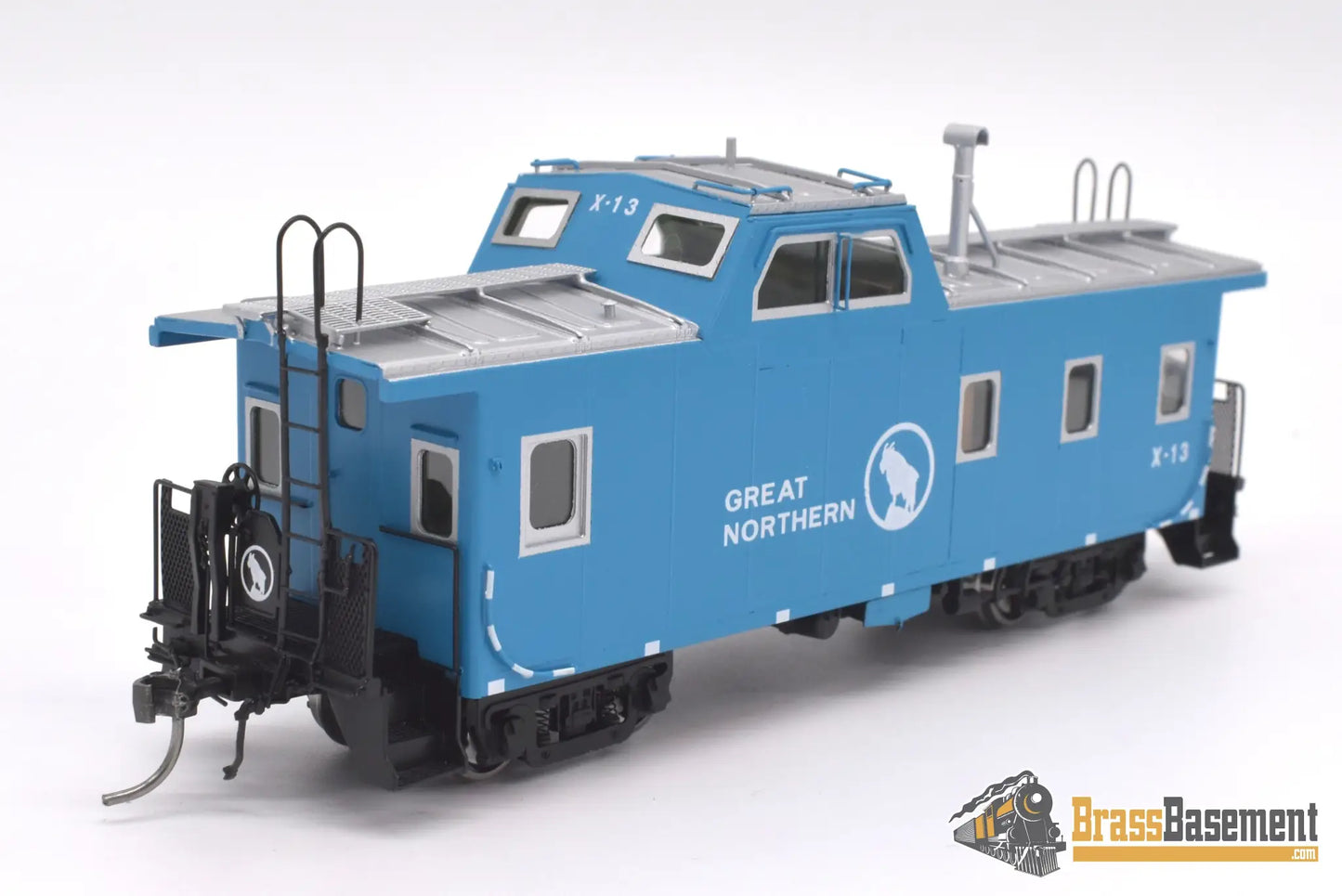 Ho Brass - Dp - 4381.20 Division Point Great Northern Gn X13 Streamlined Caboose Big Sky Blue New