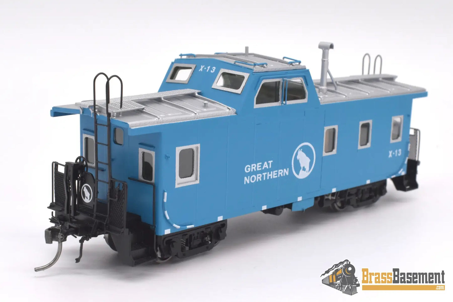 Ho Brass - Dp - 4381.20 Division Point Great Northern Gn X13 Streamlined Caboose Big Sky Blue New