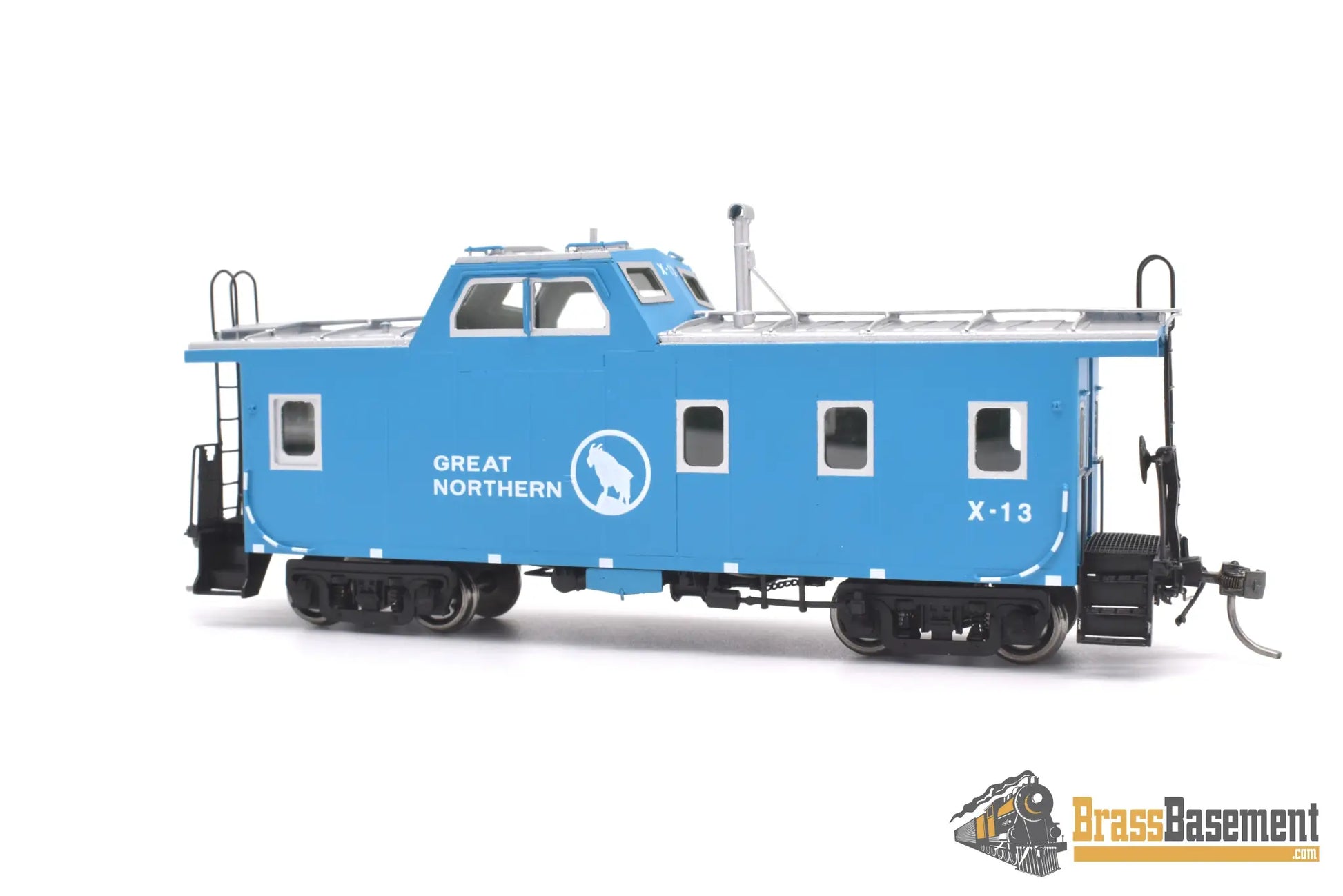 Ho Brass - Dp - 4381.20 Division Point Great Northern Gn X13 Streamlined Caboose Big Sky Blue New