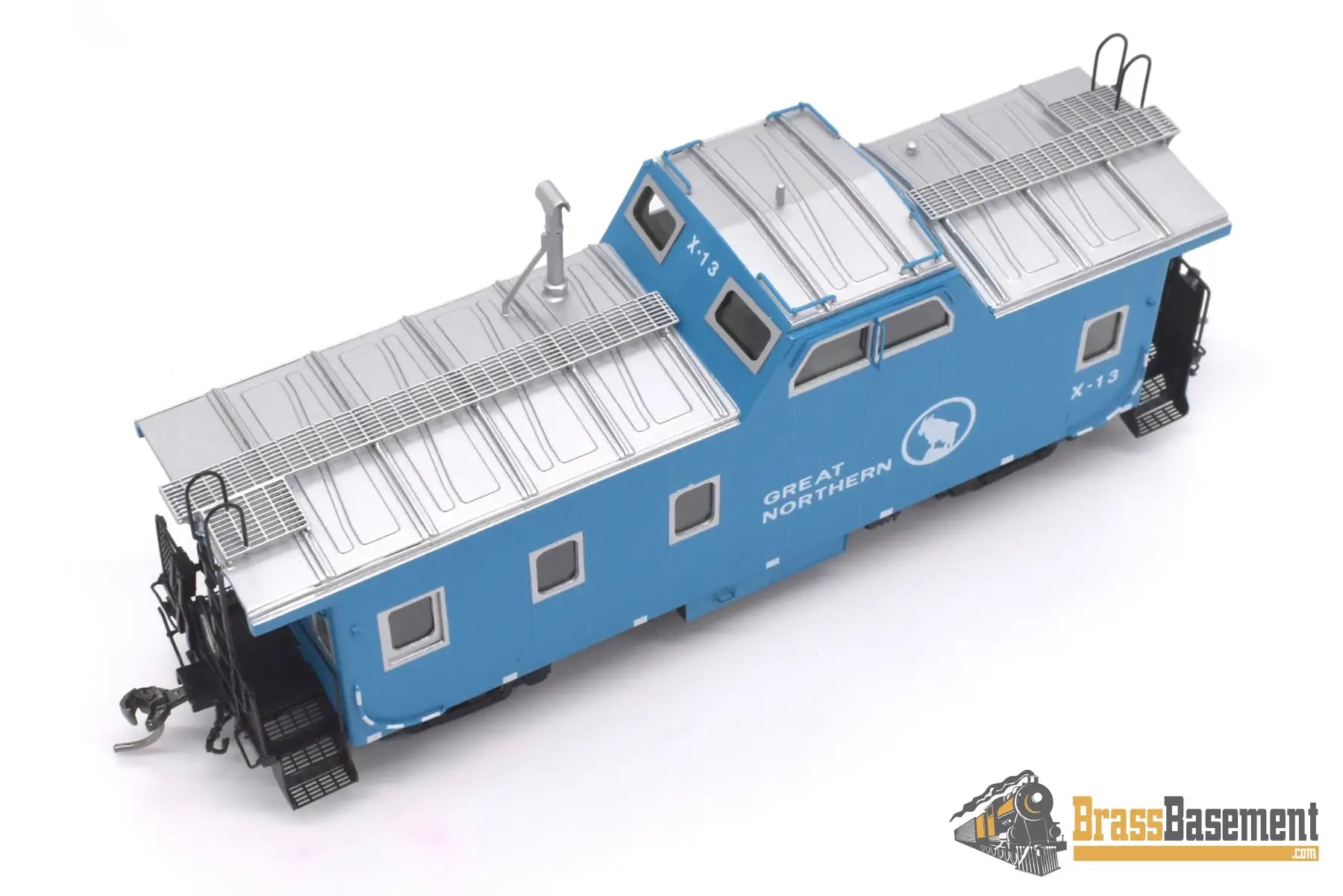 Ho Brass - Dp - 4381.20 Division Point Great Northern Gn X13 Streamlined Caboose Big Sky Blue New