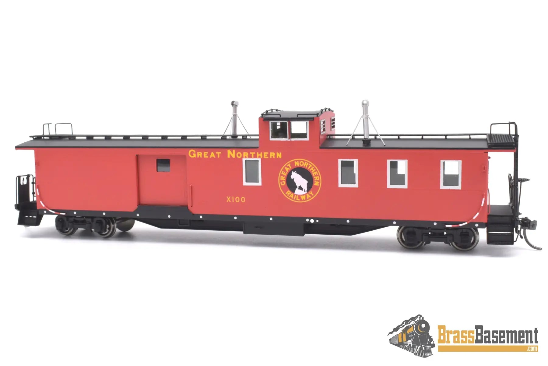 Ho Brass - Dp - 4384.00 Division Point Great Northern Gn ‘Hutch’ Baggage - Caboose X100 New Caboose