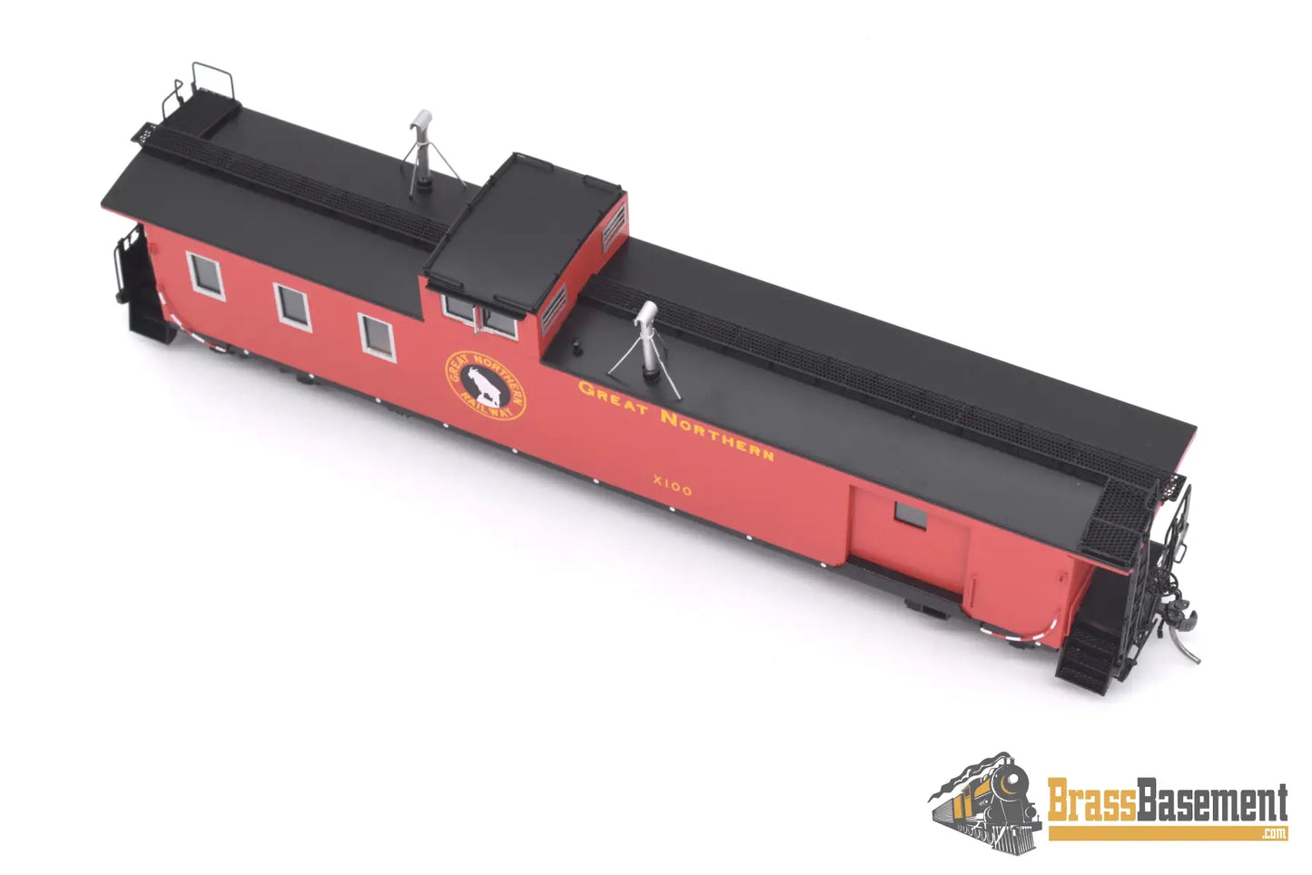 Ho Brass - Dp - 4384.00 Division Point Great Northern Gn ‘Hutch’ Baggage - Caboose X100 New Caboose