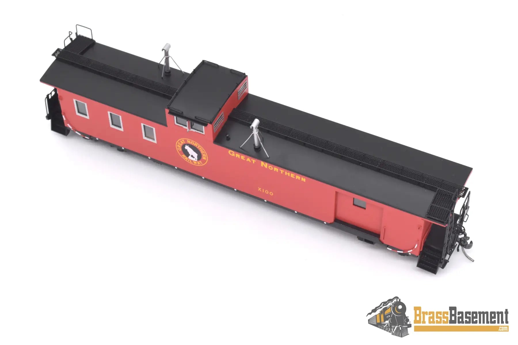 Ho Brass - Dp - 4384.00 Division Point Great Northern Gn ‘Hutch’ Baggage - Caboose X100 New Caboose