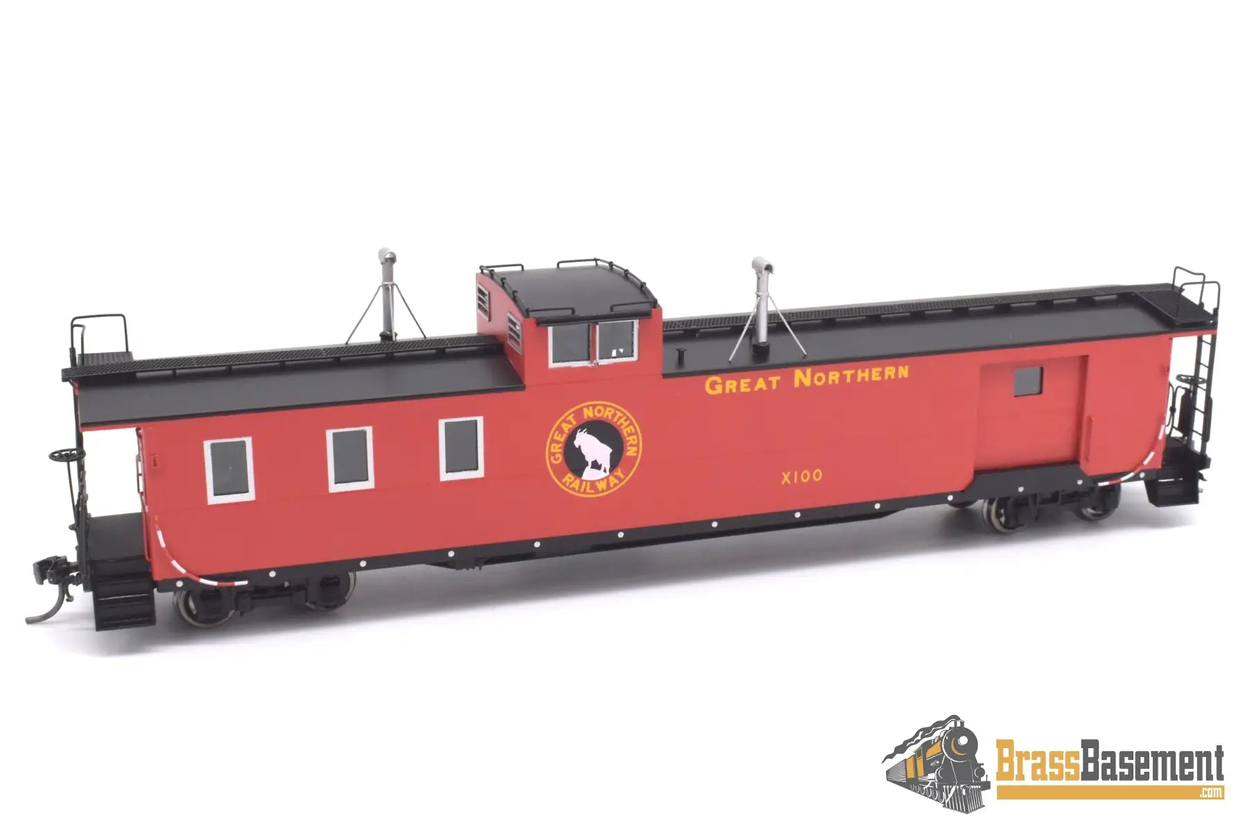 Ho Brass - Dp - 4384.00 Division Point Great Northern Gn ‘Hutch’ Baggage - Caboose X100 New Caboose
