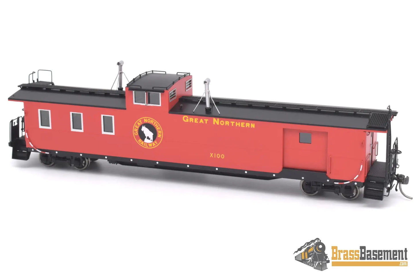 Ho Brass - Dp - 4384.00 Division Point Great Northern Gn ‘Hutch’ Baggage - Caboose X100 New Caboose