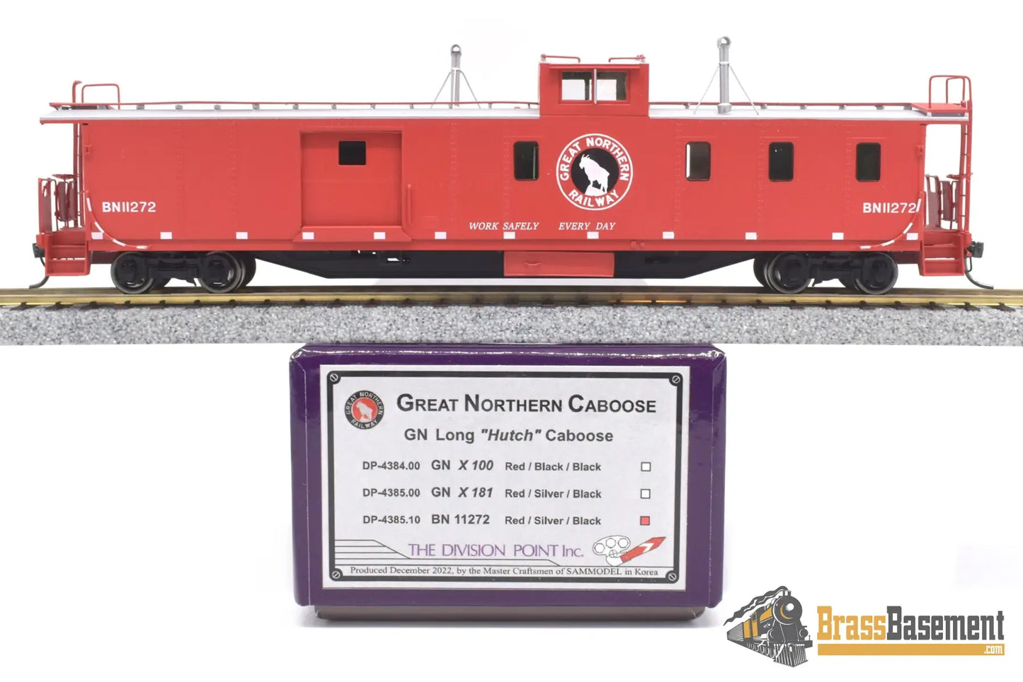 Ho Brass - Dp - 4385.10 Division Point Burlington Northern Bn ‘Hutch’ Baggage - Caboose New Caboose