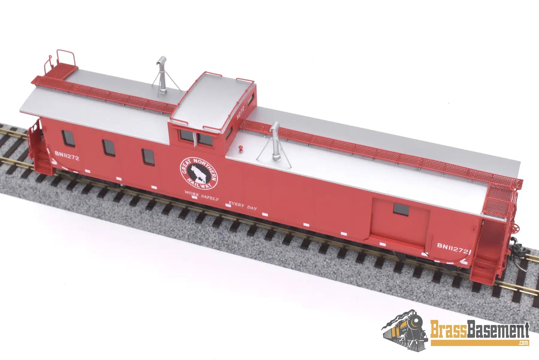 Ho Brass - Dp - 4385.10 Division Point Burlington Northern Bn ‘Hutch’ Baggage - Caboose New Caboose