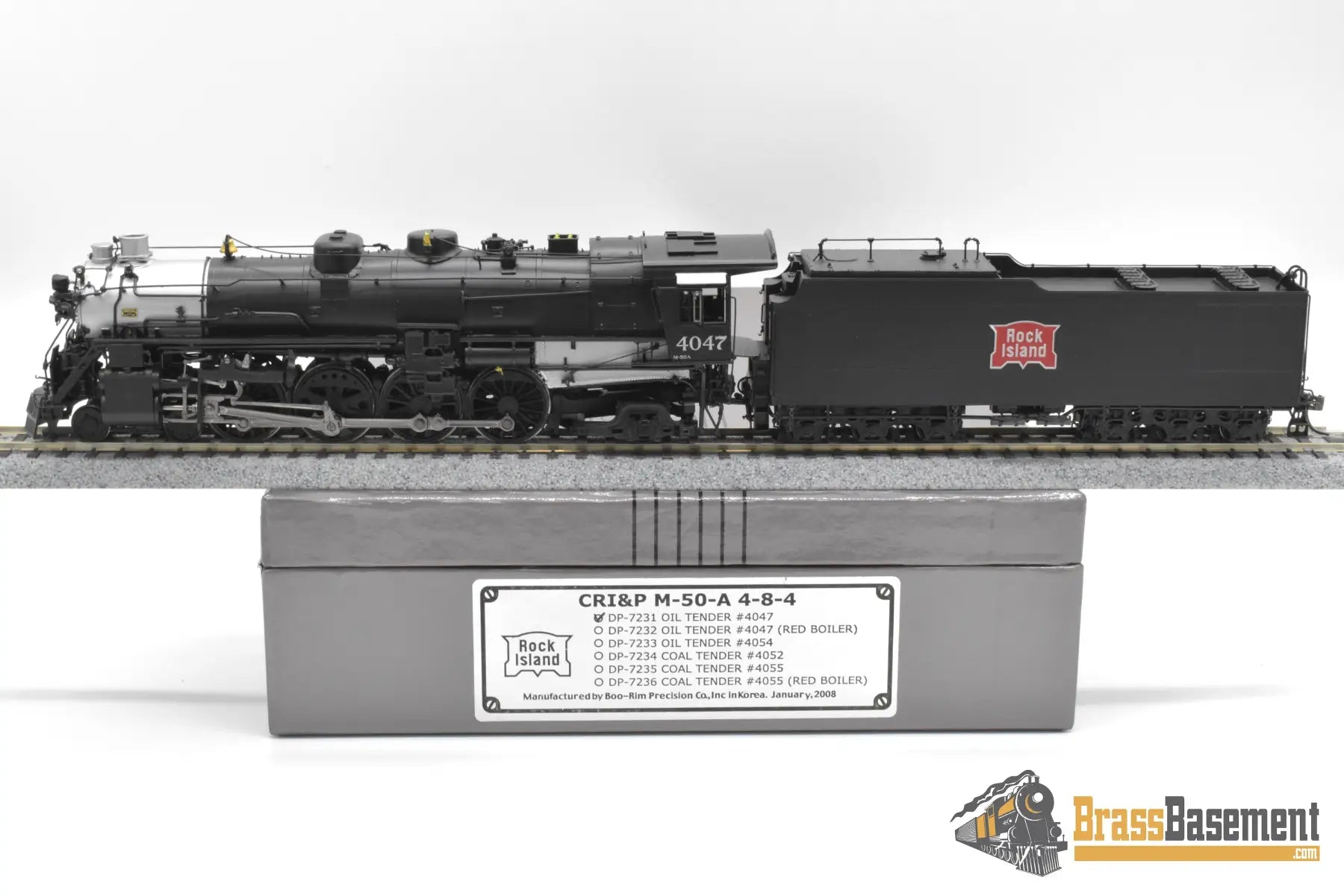 HO Brass - DP-7231 Division Point Rock Island CRI&P M-50a 4-8-2 #4047 Oil - Factory Paint Diesel