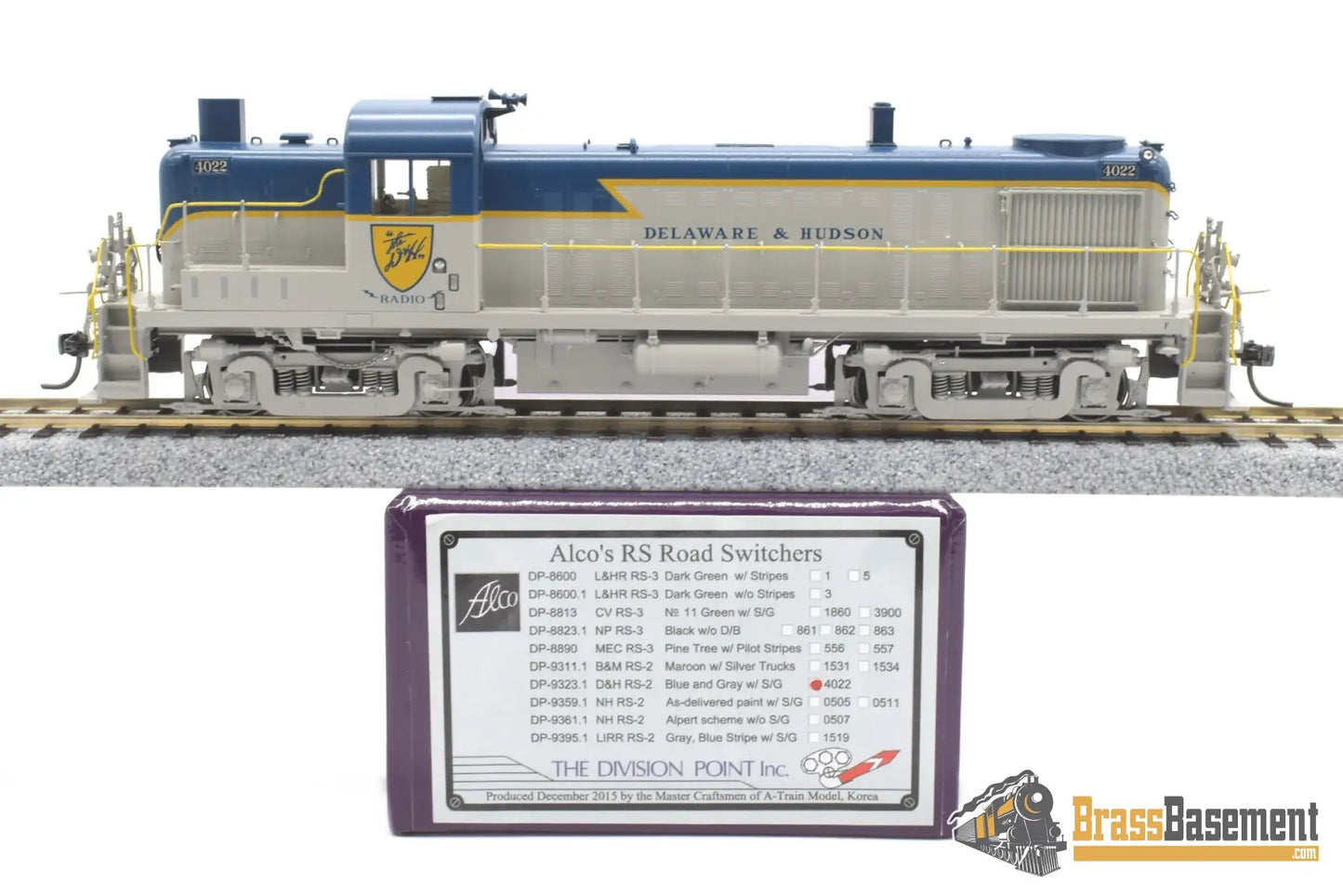 Ho Brass - Dp - 9323.1 Division Point Delaware & Hudson Rs - 2 #4022 Factory Paint Diesel