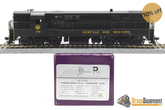 Ho Brass - Dp - Division Point Norfolk And Western Trainmaster Ph2 #170 Factory Paint Diesel