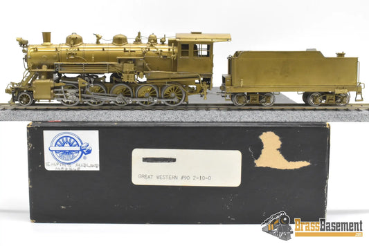 HO Brass - Empire Midland Great Western/Strasburg Railroad 2-10-0 #90 - Unpainted Steam