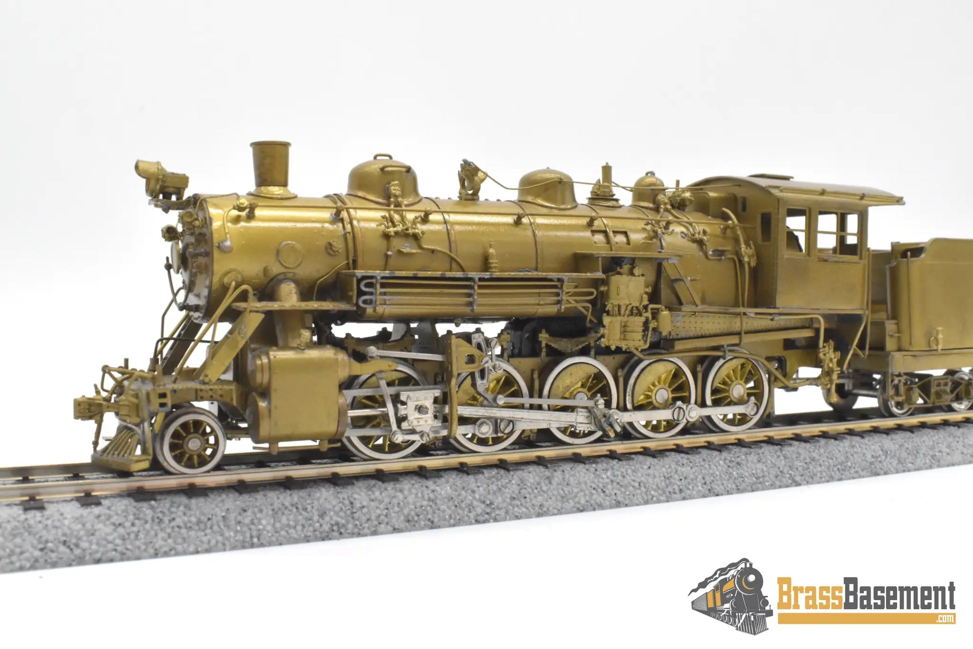 HO Brass - Empire Midland Great Western/Strasburg Railroad 2-10-0 #90 - Unpainted Steam