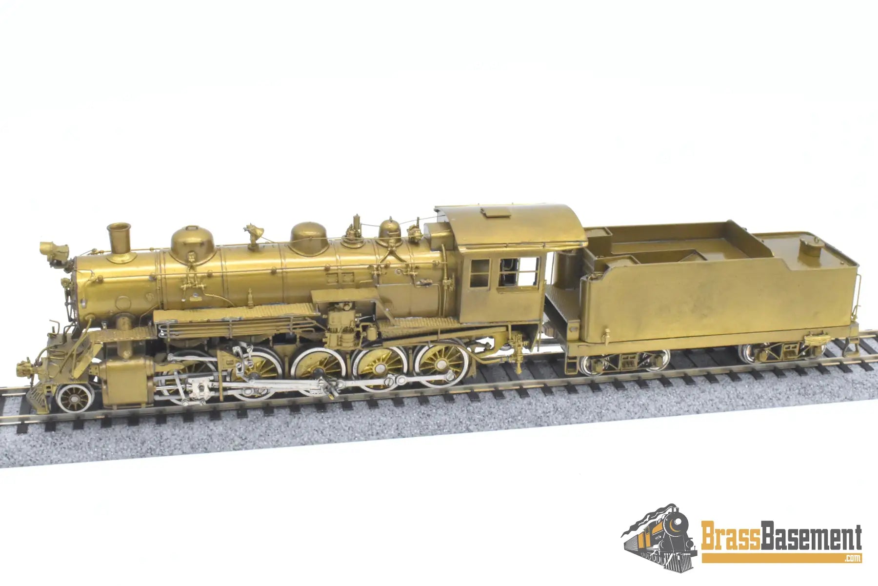 HO Brass - Empire Midland Great Western/Strasburg Railroad 2-10-0 #90 - Unpainted Steam