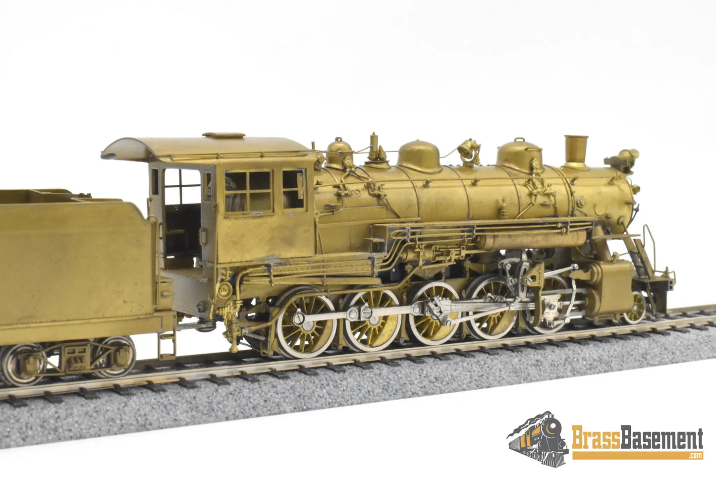 HO Brass - Empire Midland Great Western/Strasburg Railroad 2-10-0 #90 - Unpainted Steam