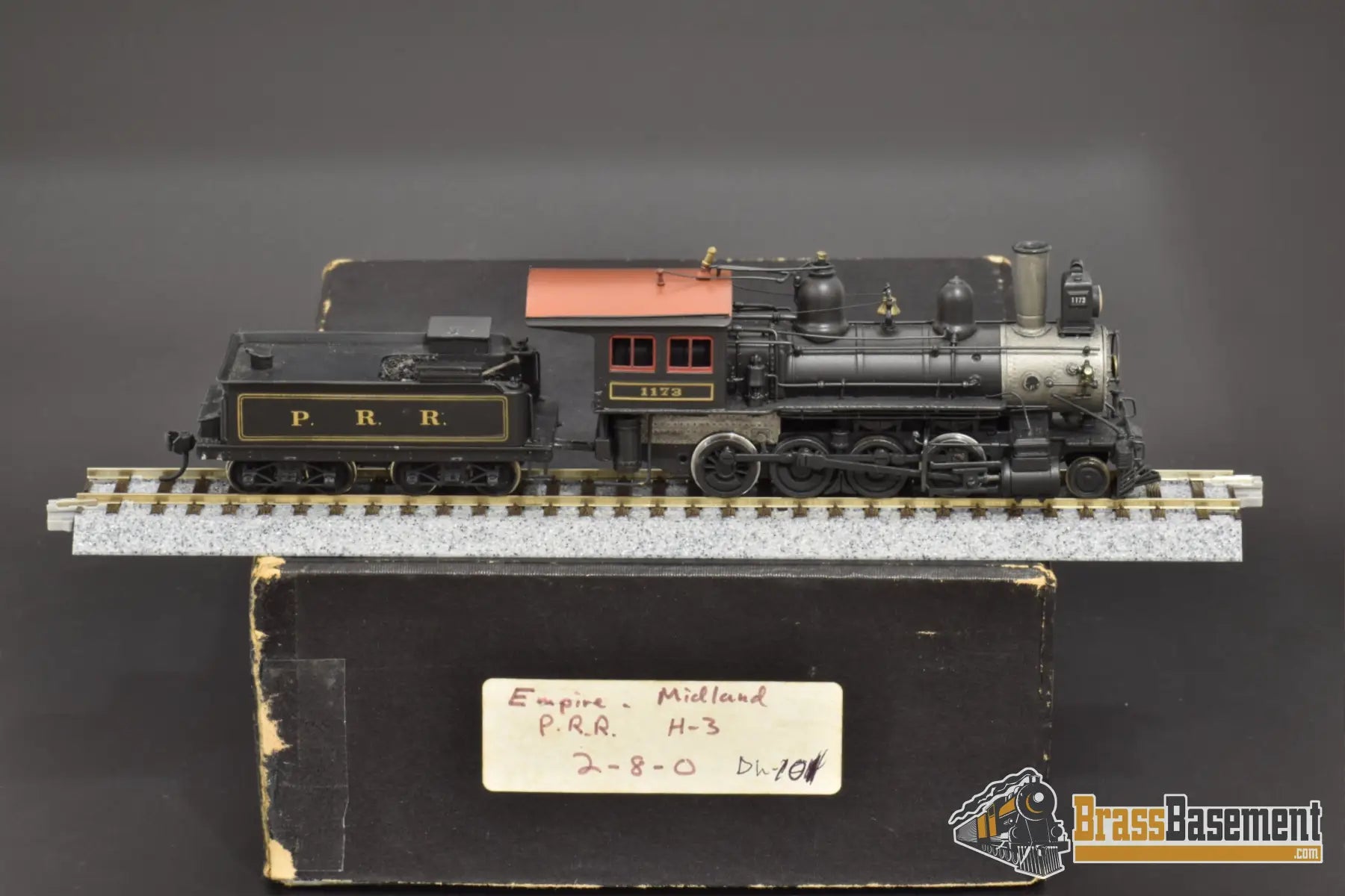 Ho Brass - Empire Midland H - 3 2 - 8 - 0 #1173 Pro Painted Early Gold Lettering Steam