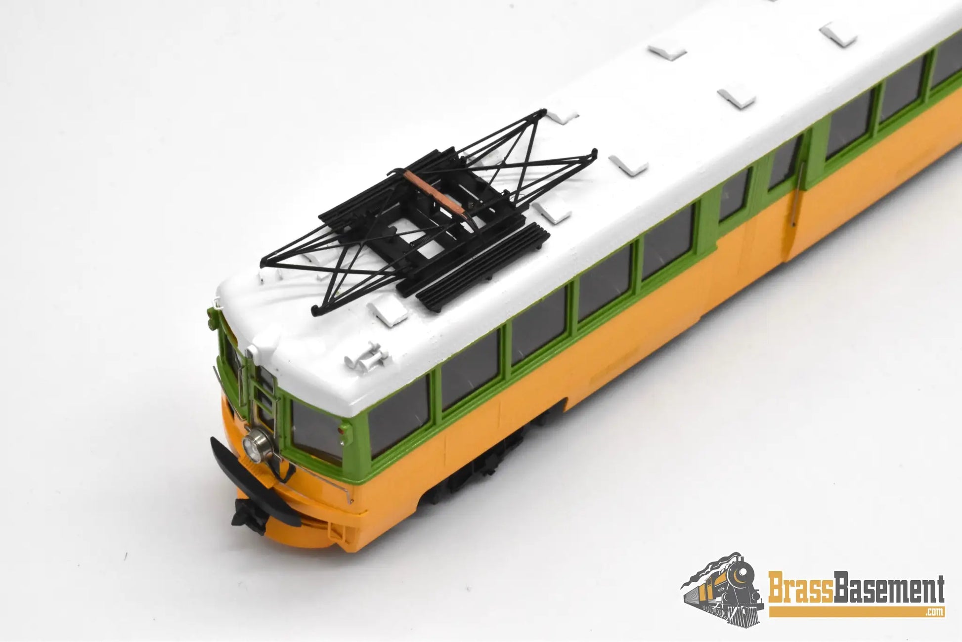 HO Brass - Erie Limited Key System Bridge Unit Late Orange & Green Scheme - Runs Well Interurban