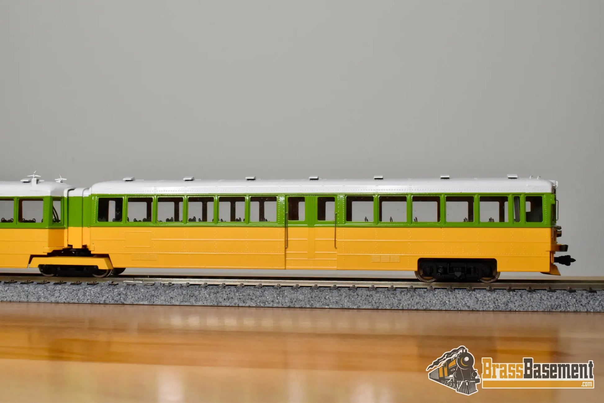 HO Brass - Erie Limited Key System Bridge Unit Late Orange & Green Scheme - Runs Well Interurban