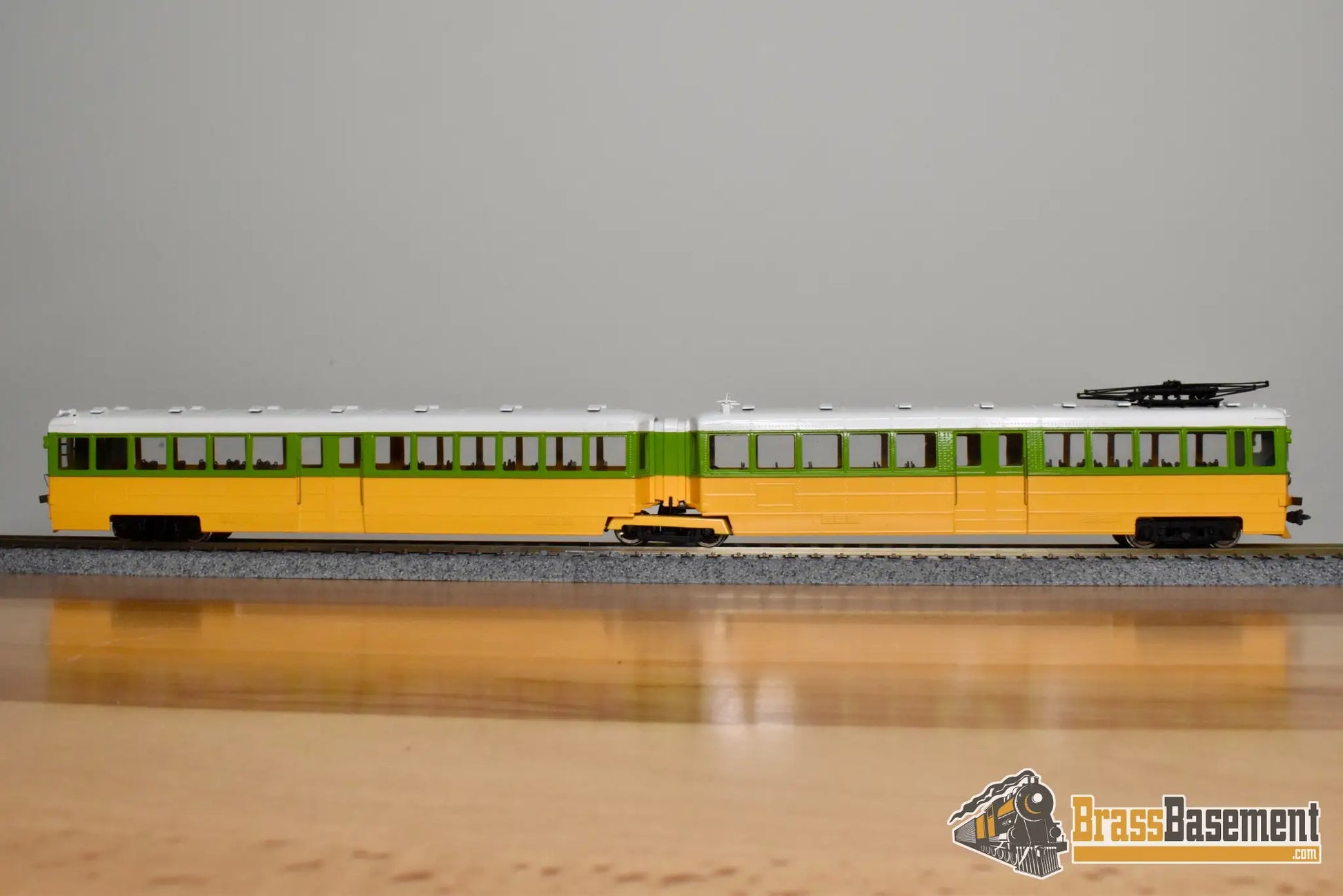 HO Brass - Erie Limited Key System Bridge Unit Late Orange & Green Scheme - Runs Well Interurban