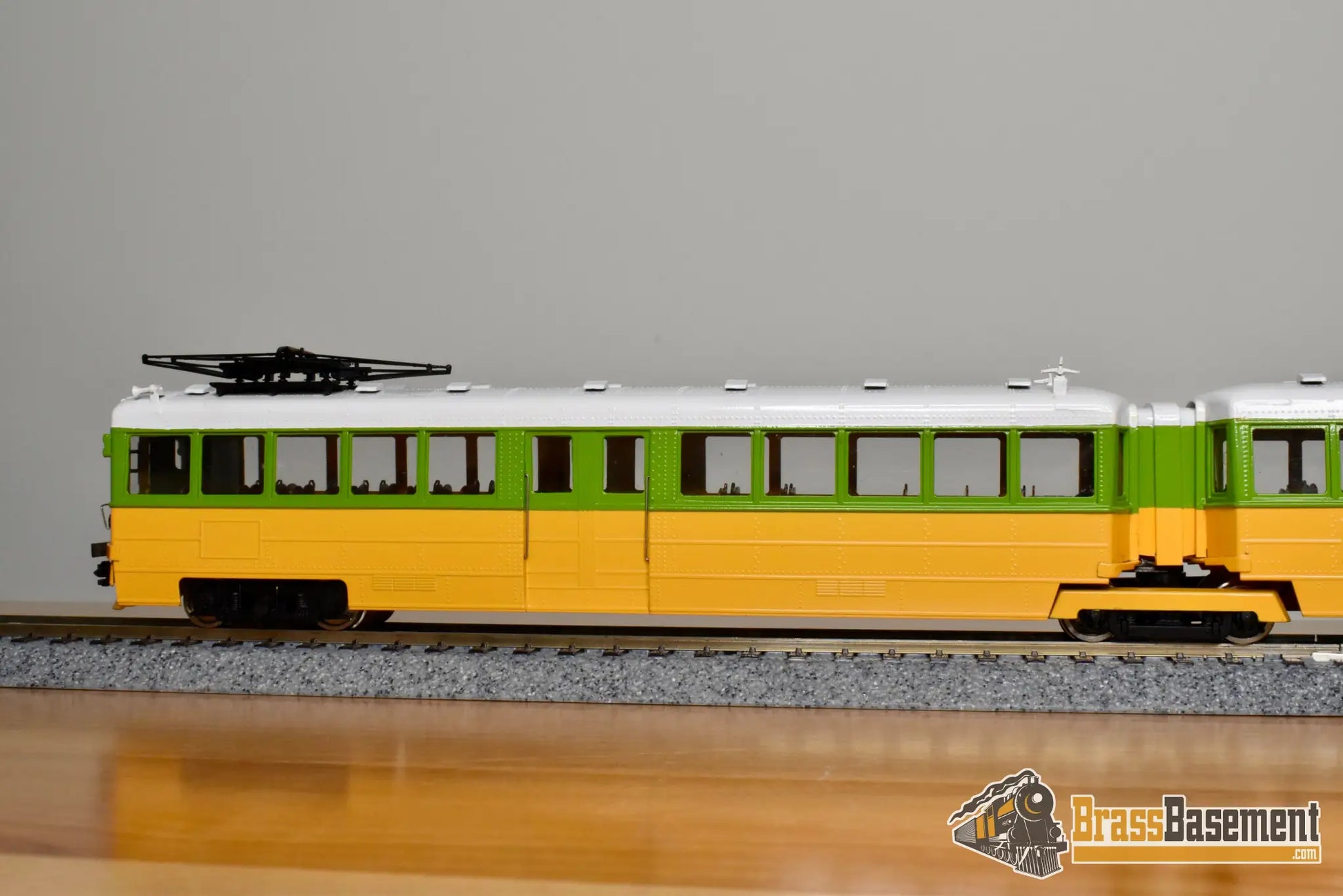 HO Brass - Erie Limited Key System Bridge Unit Late Orange & Green Scheme - Runs Well Interurban