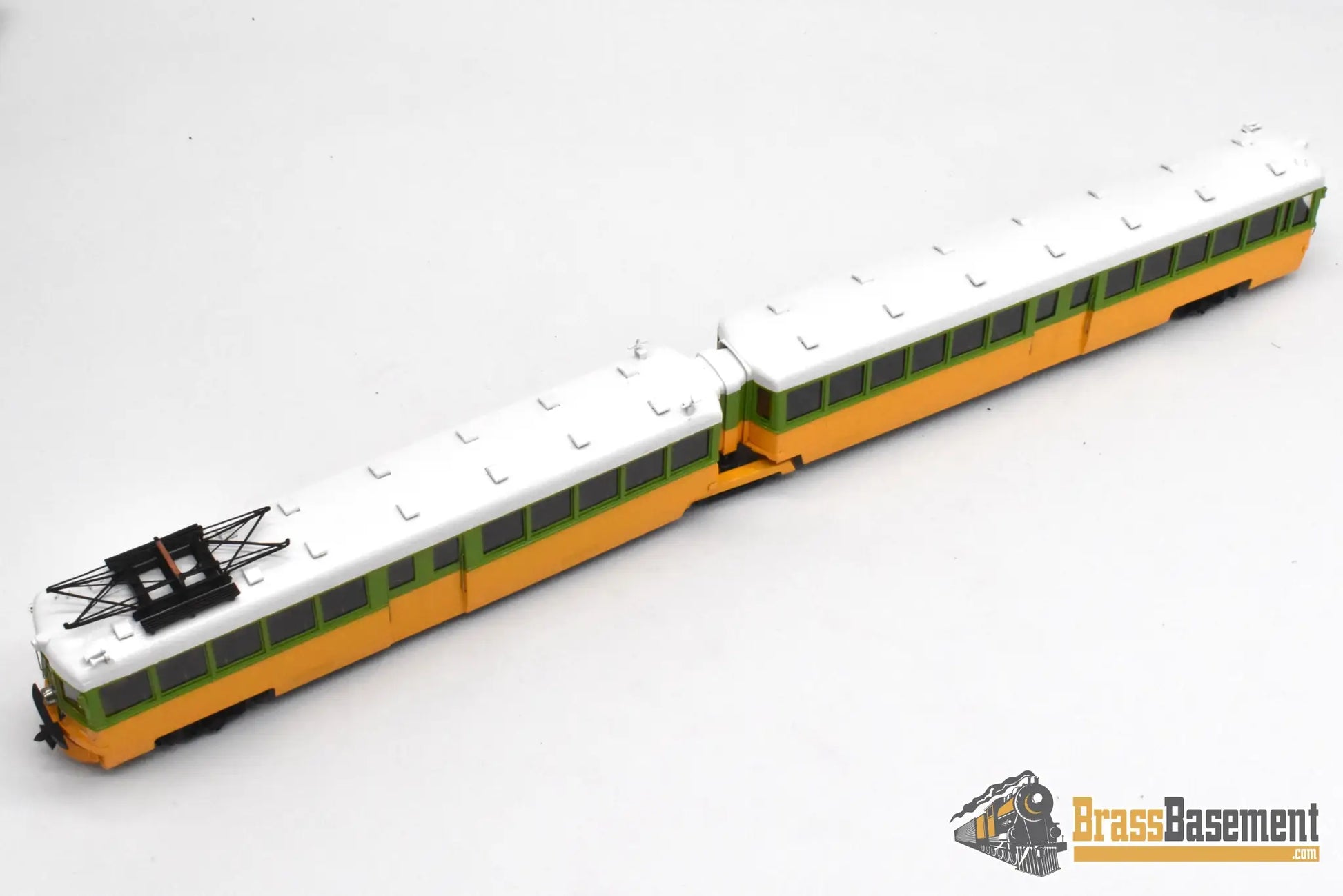 HO Brass - Erie Limited Key System Bridge Unit Late Orange & Green Scheme - Runs Well Interurban